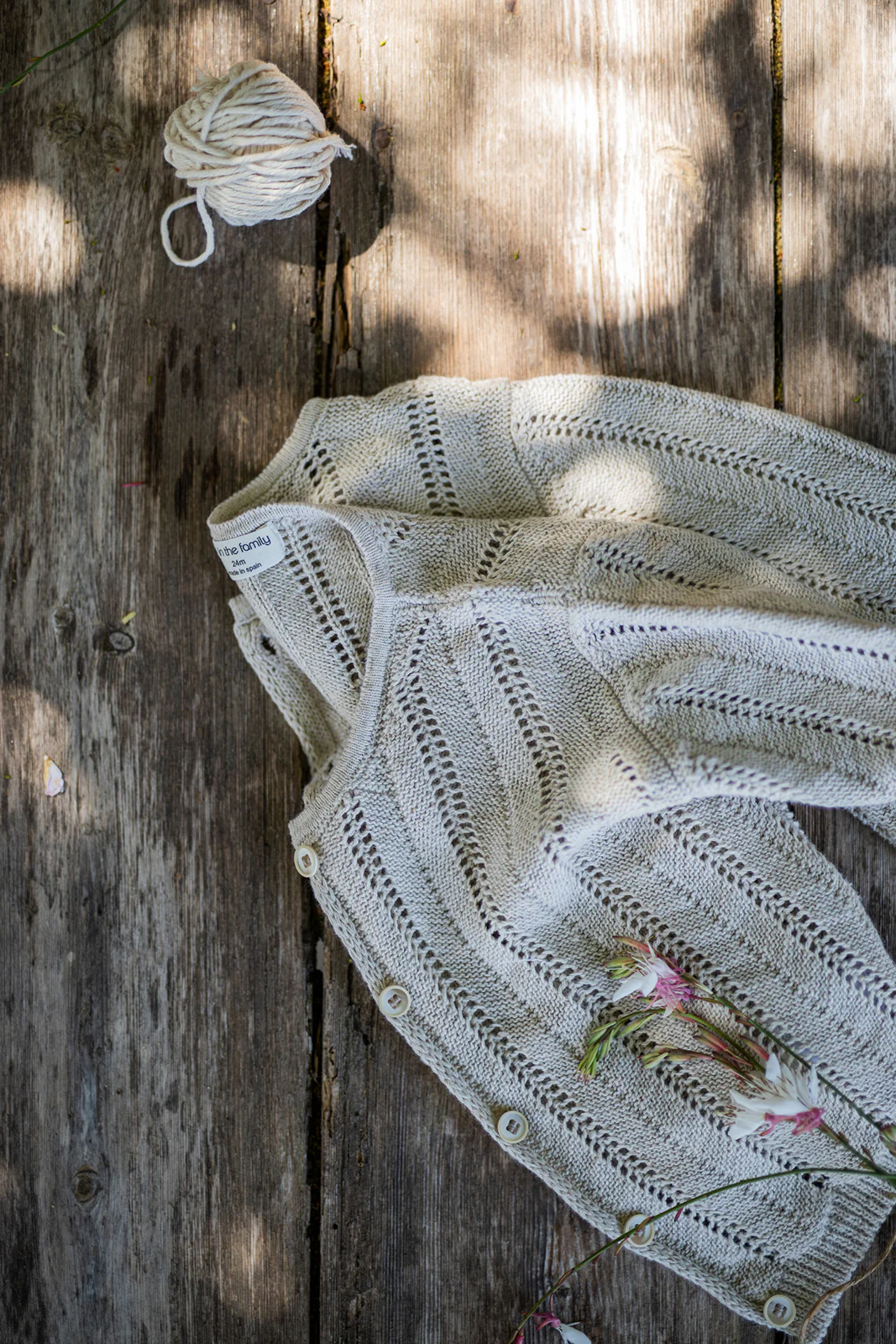1+ in the family Cardigan "Xelida" | Beige - Image 3