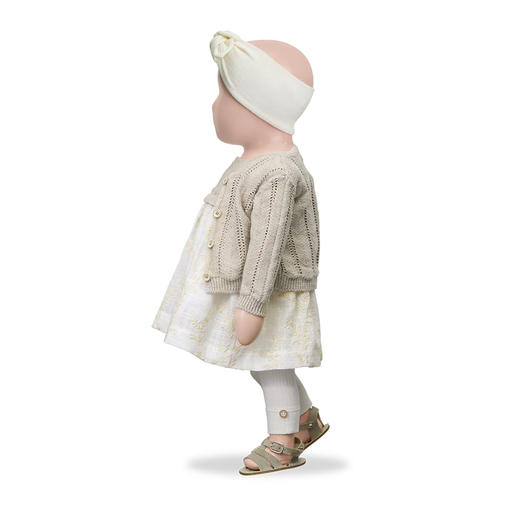 1+ in the family Cardigan "Xelida" | Beige - Image 5