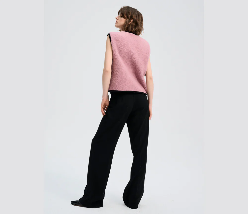 Alwero Erwachsene Bio Wollweste "TYB" | Venetian Pink - Image 4