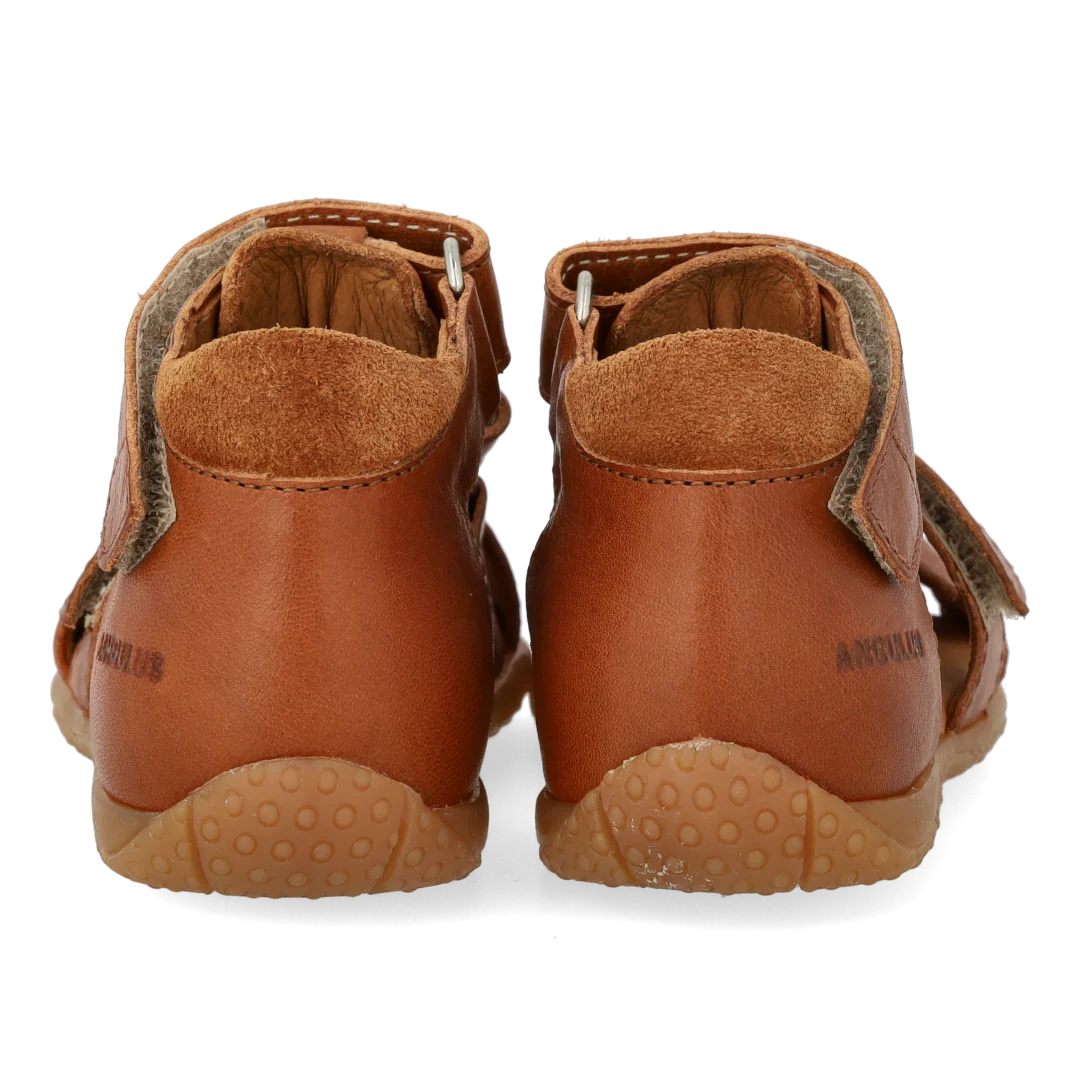 Angulus Babysandale mit Doppel-Klettverschluss | Cognac - Image 3