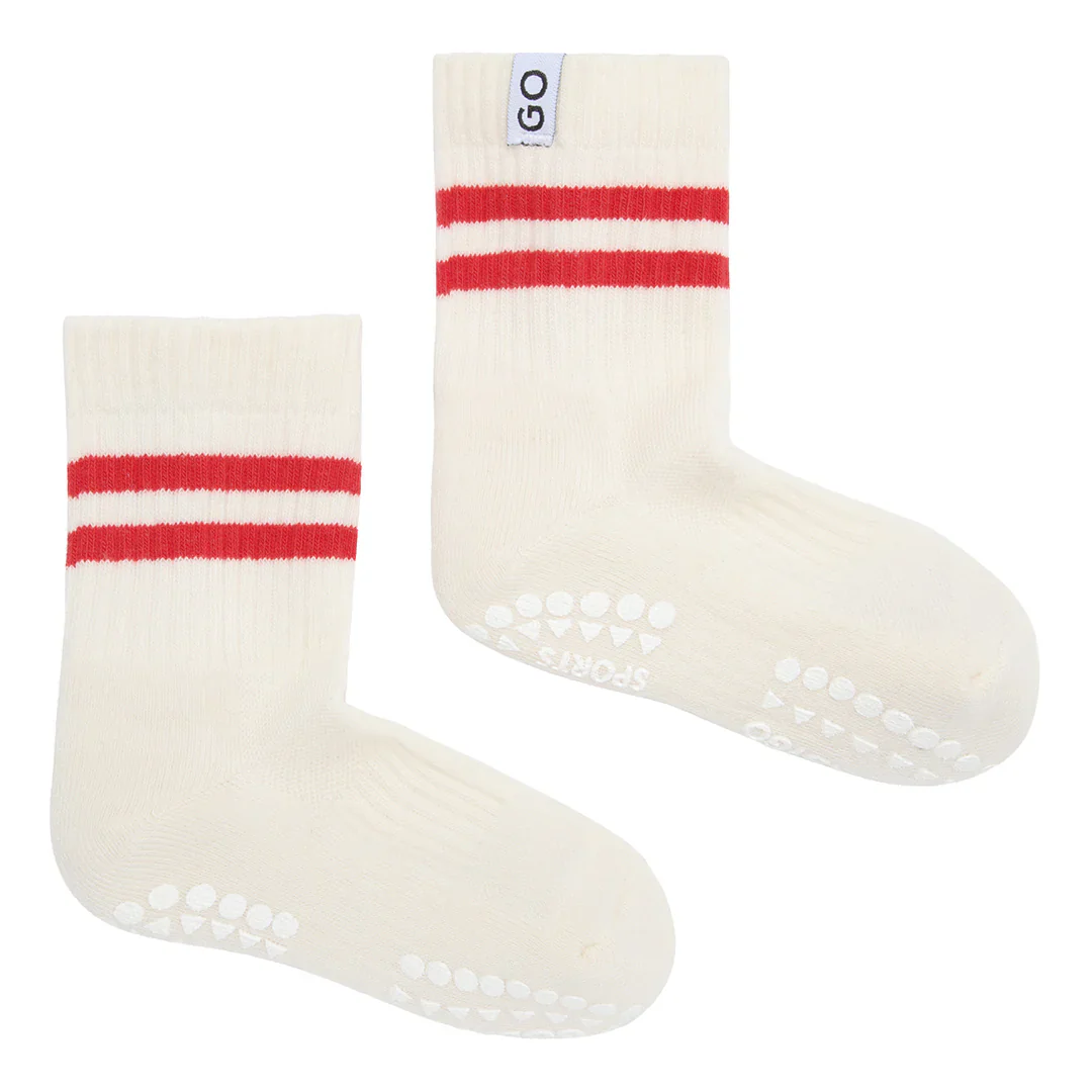 GoBabyGo Antirutsch Sportsocken "Red"