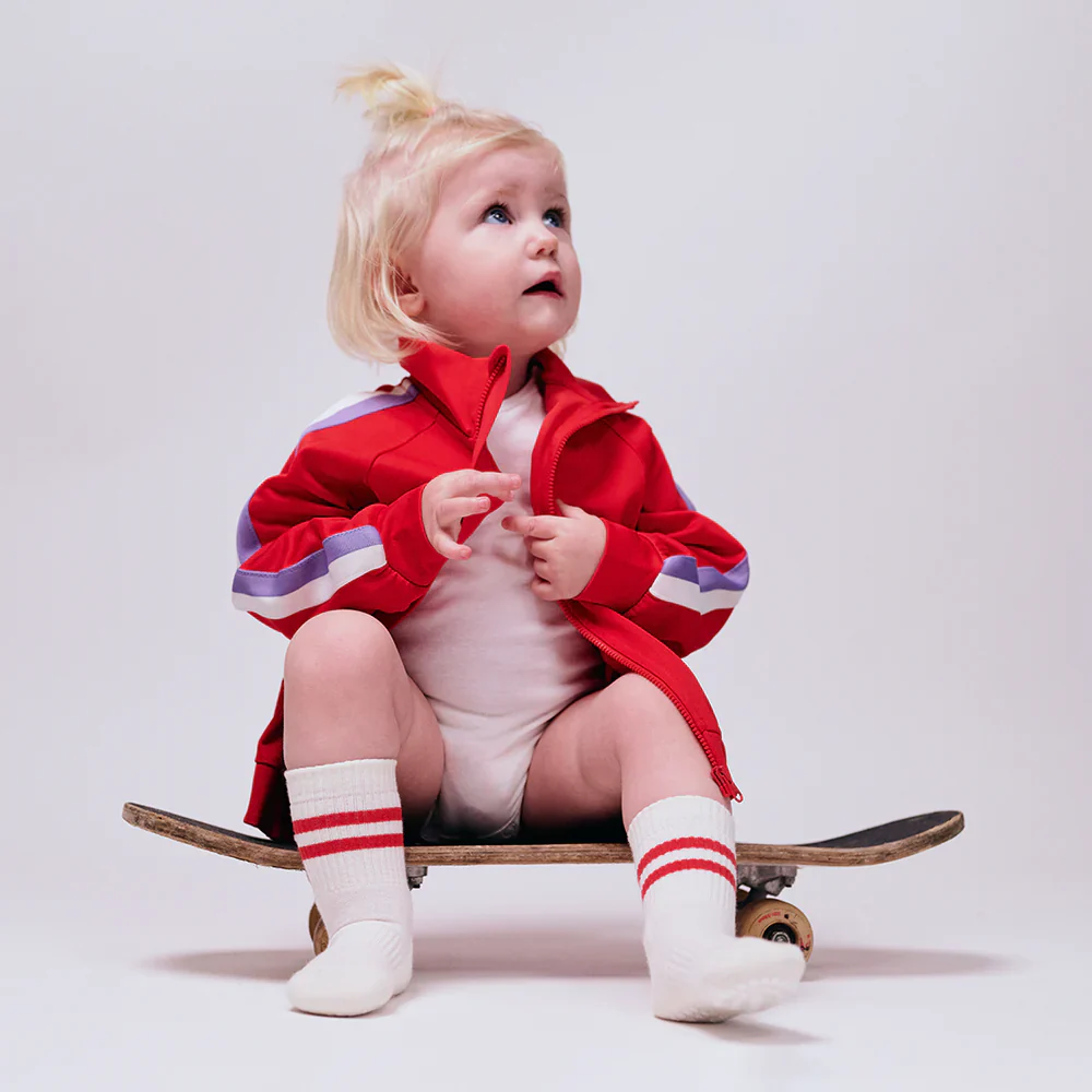 GoBabyGo Antirutsch Sportsocken "Red" - Image 2