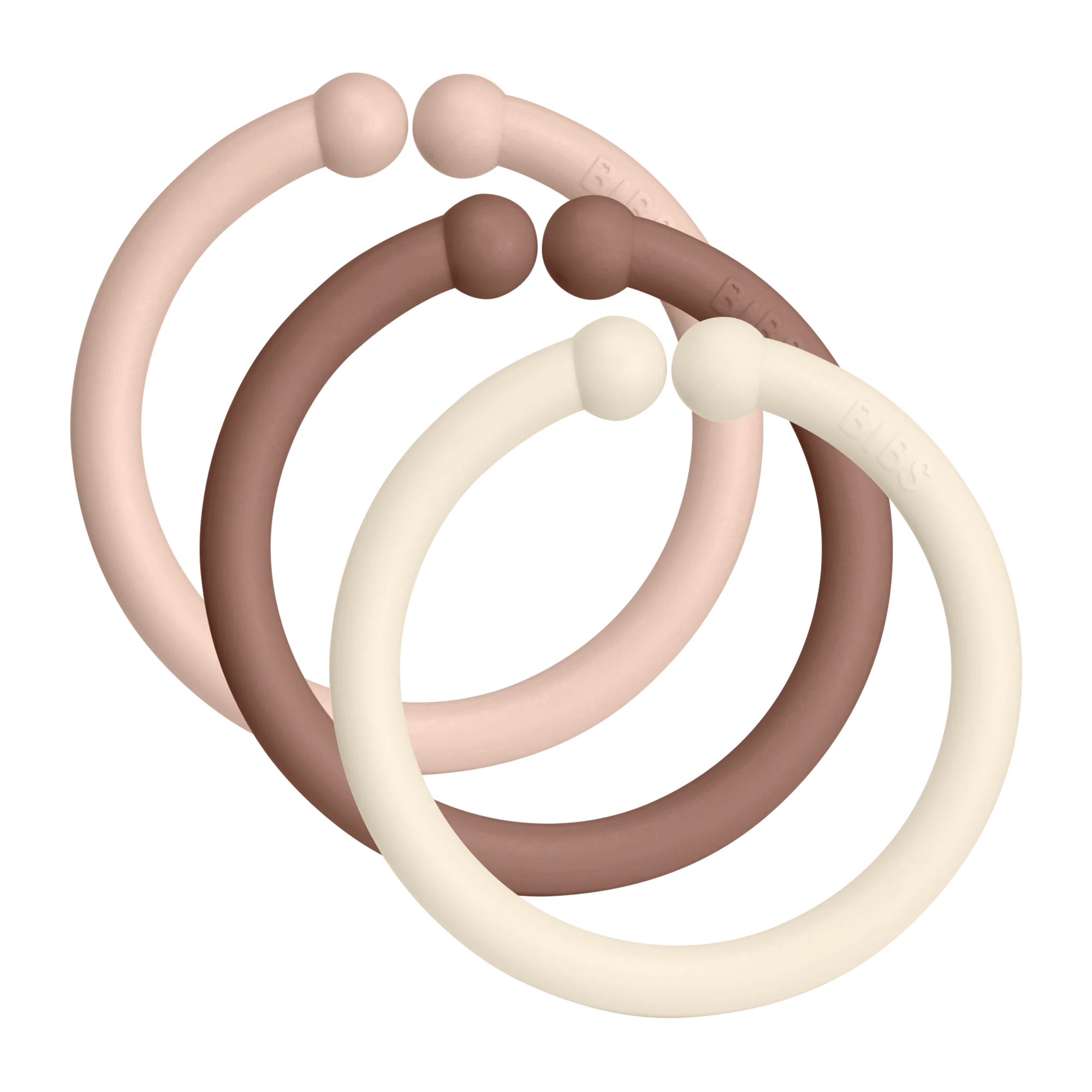 BIBS Loops 12er-Pack | Blush/Woodchuck/Ivory
