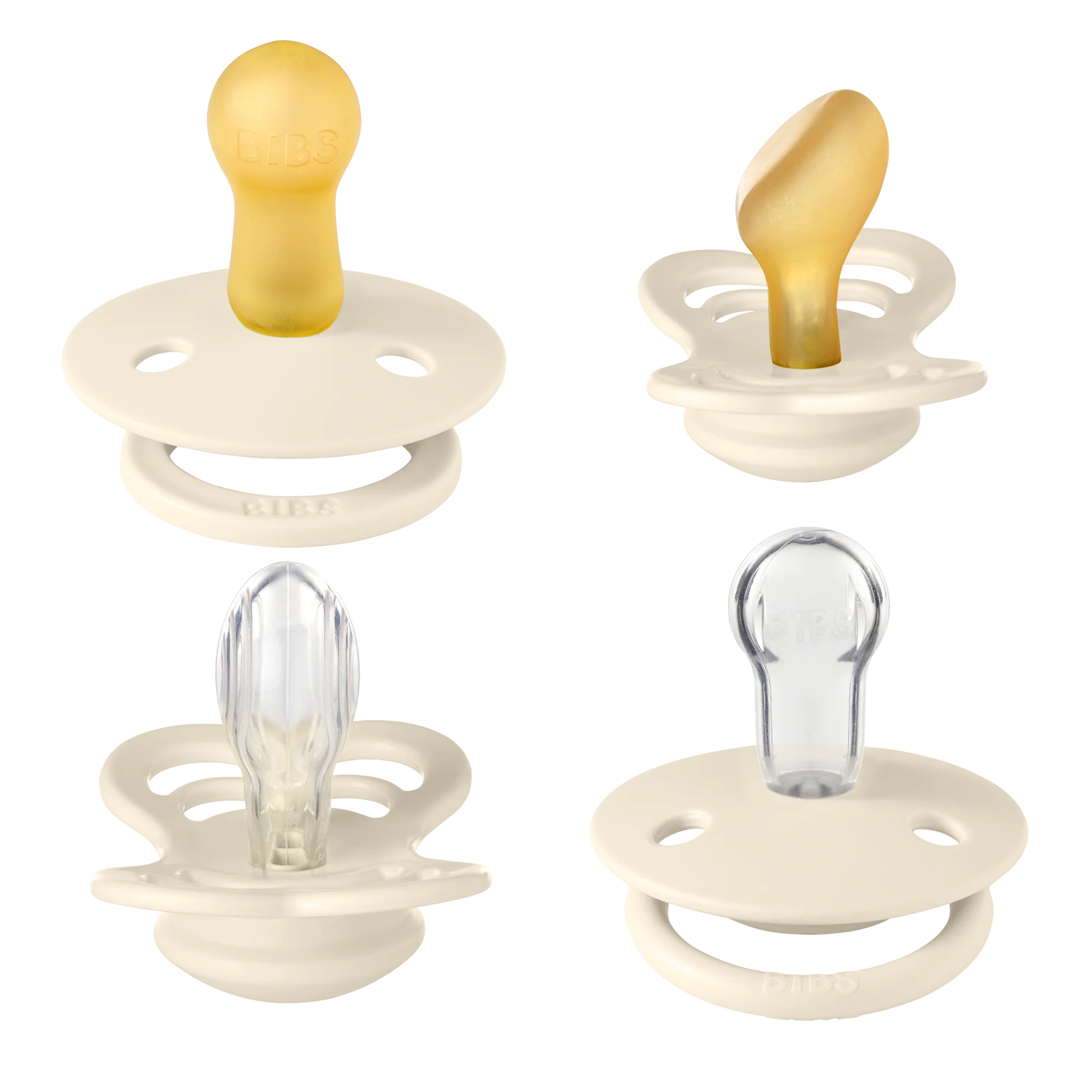 BIBS Nuggi "Try-it Collection Size" 4er-Pack | Ivory - Image 3