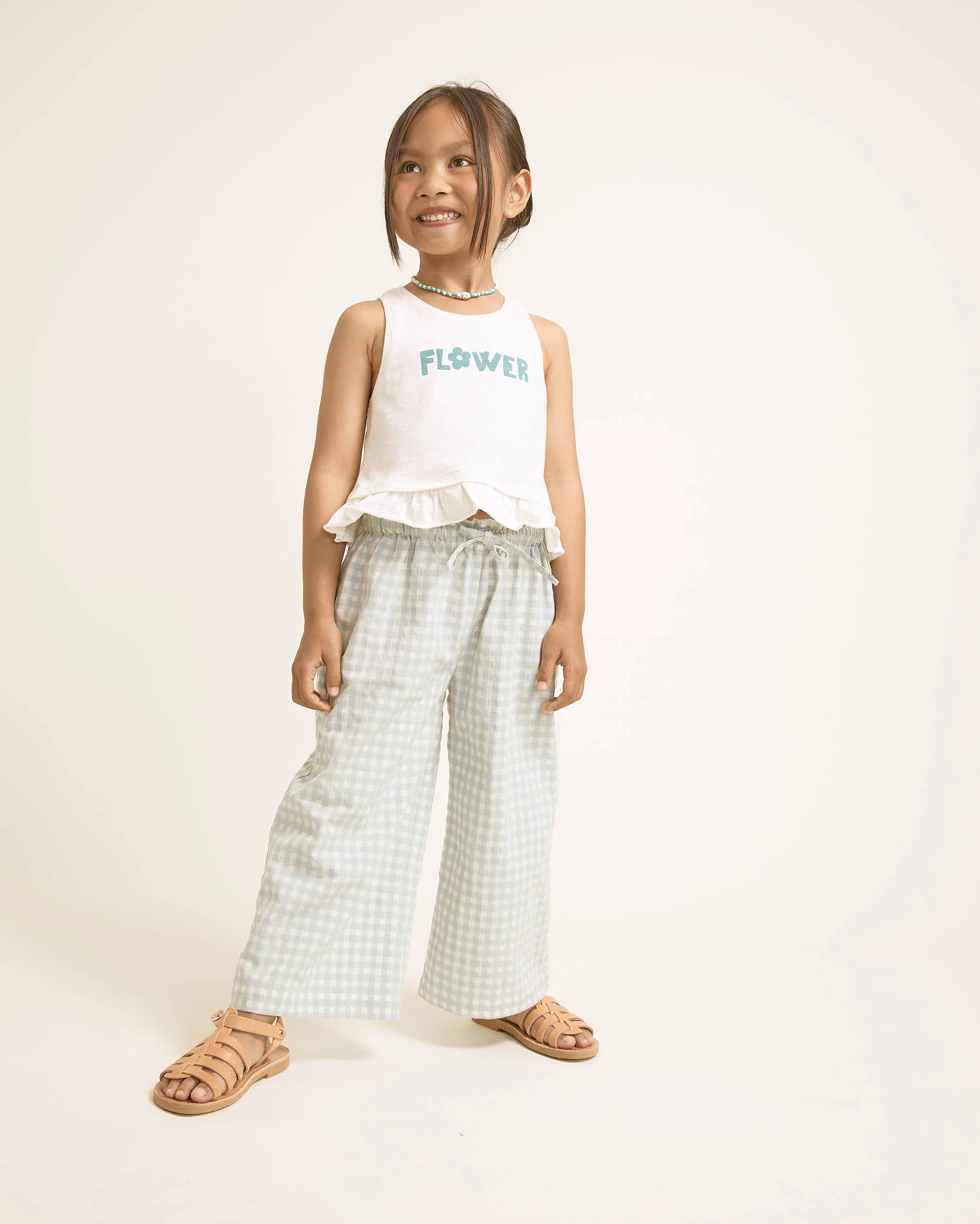Búho "Gingham" Hose | Aqua - Image 2