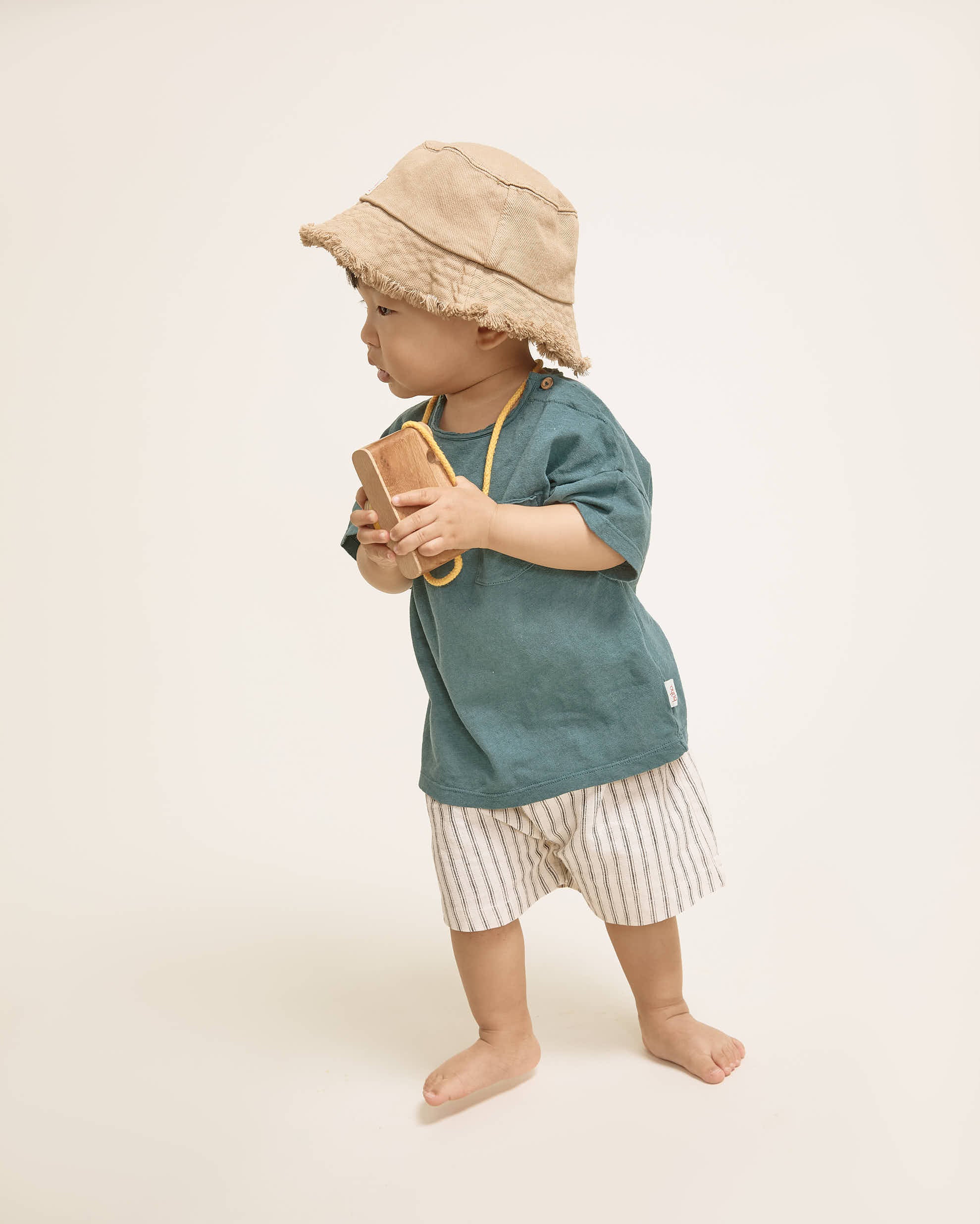 Búho Leinen Shorts "Stripes" | Only - Image 2