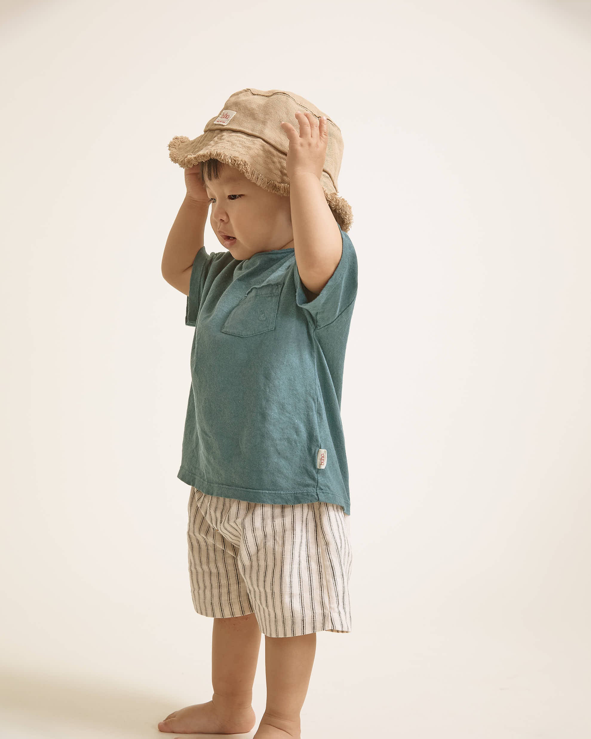 Búho Leinen Shorts "Stripes" | Only - Image 4