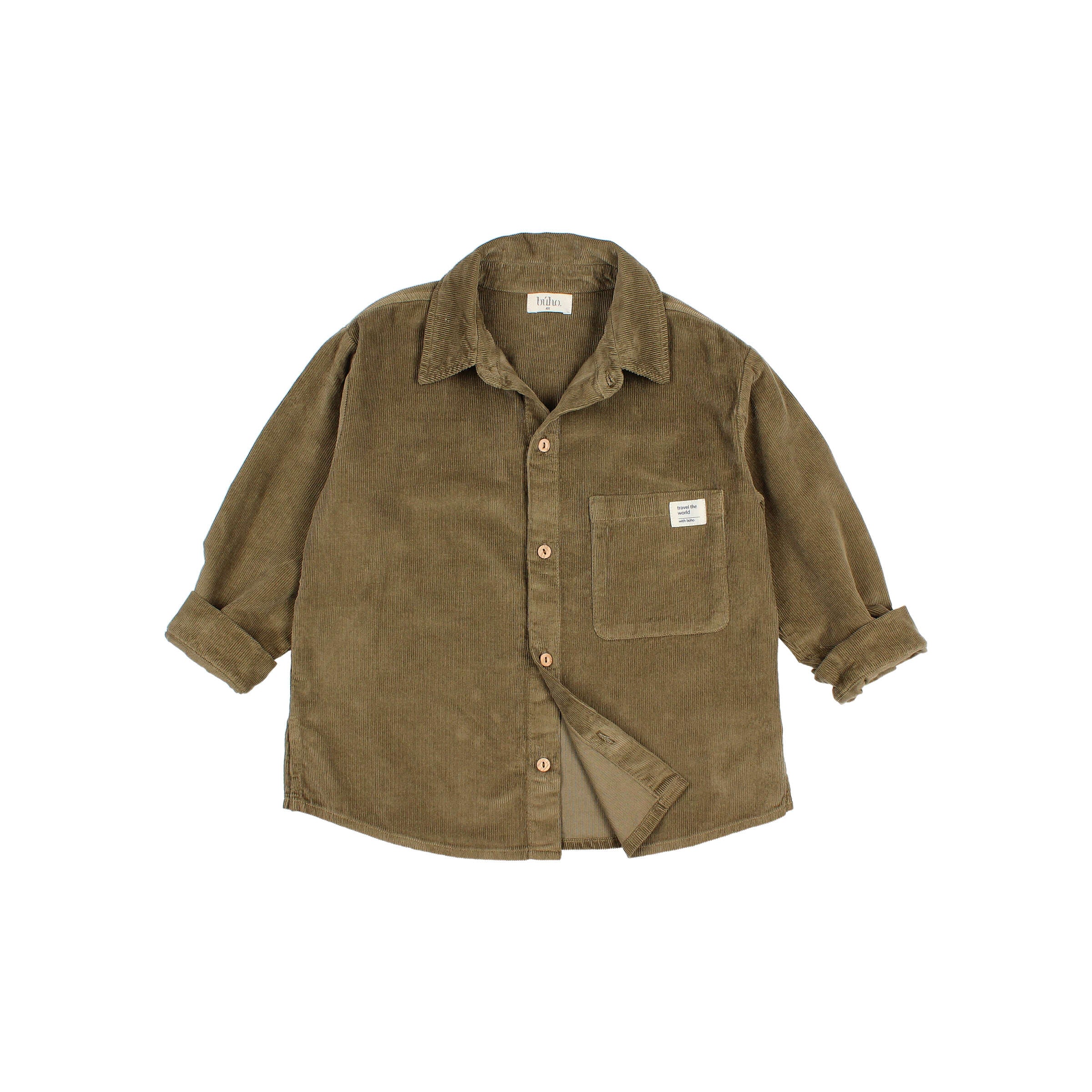 Búho Velour Shirt | Kaki - Image 4