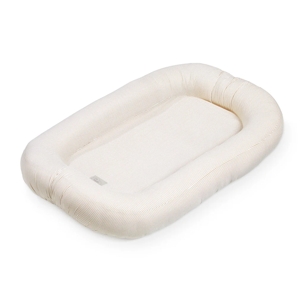 Cam Cam Babynest | Classic Stripes Camel - Image 3