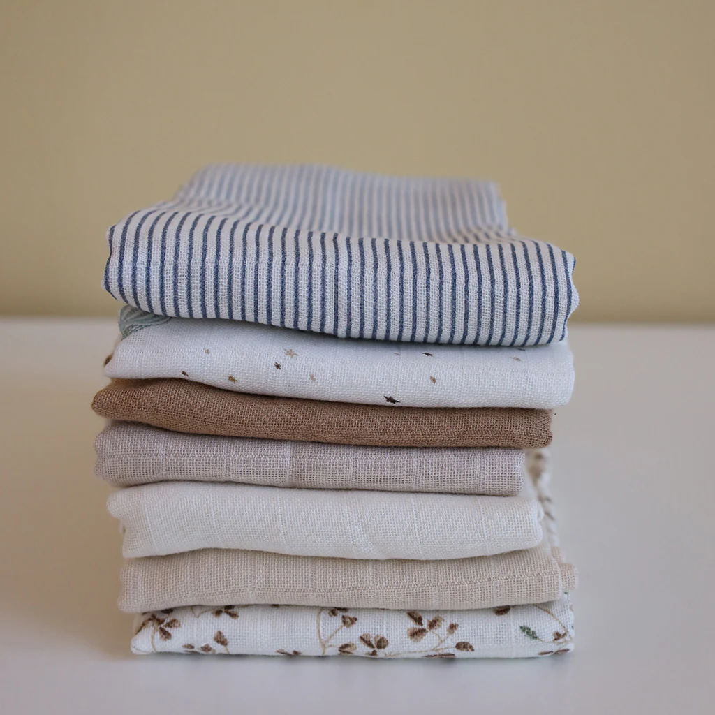 Cam Cam Decke "Muslin Cloth" | 2-pack | Classic Stripes Blue - Image 3