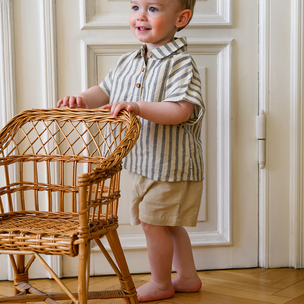 Cam Cam Shorts "Noa" | Beige Linen - Image 3