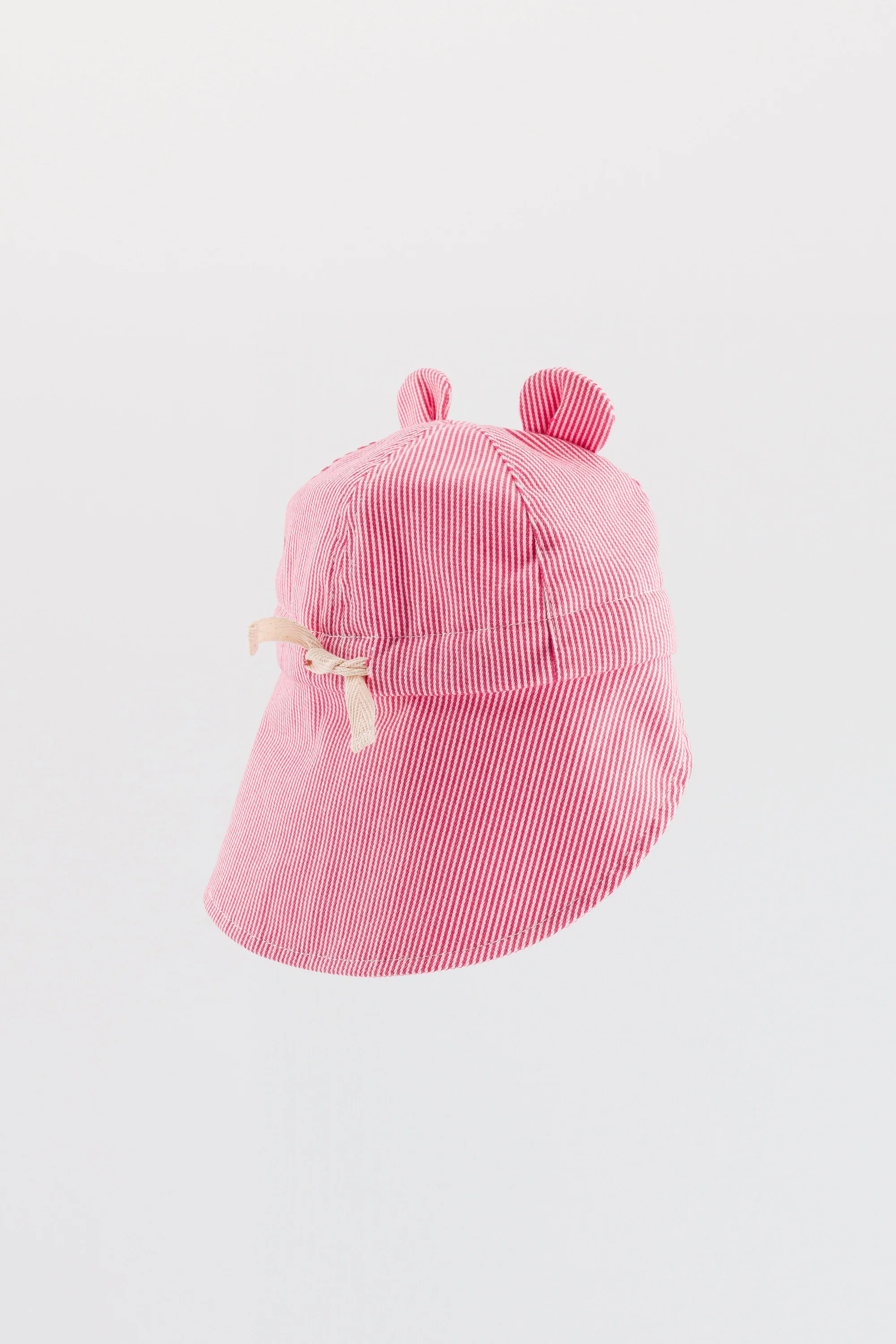 Chamaye Baby Sonnenhut "Petit Coeur" Pink | Striped - Image 5