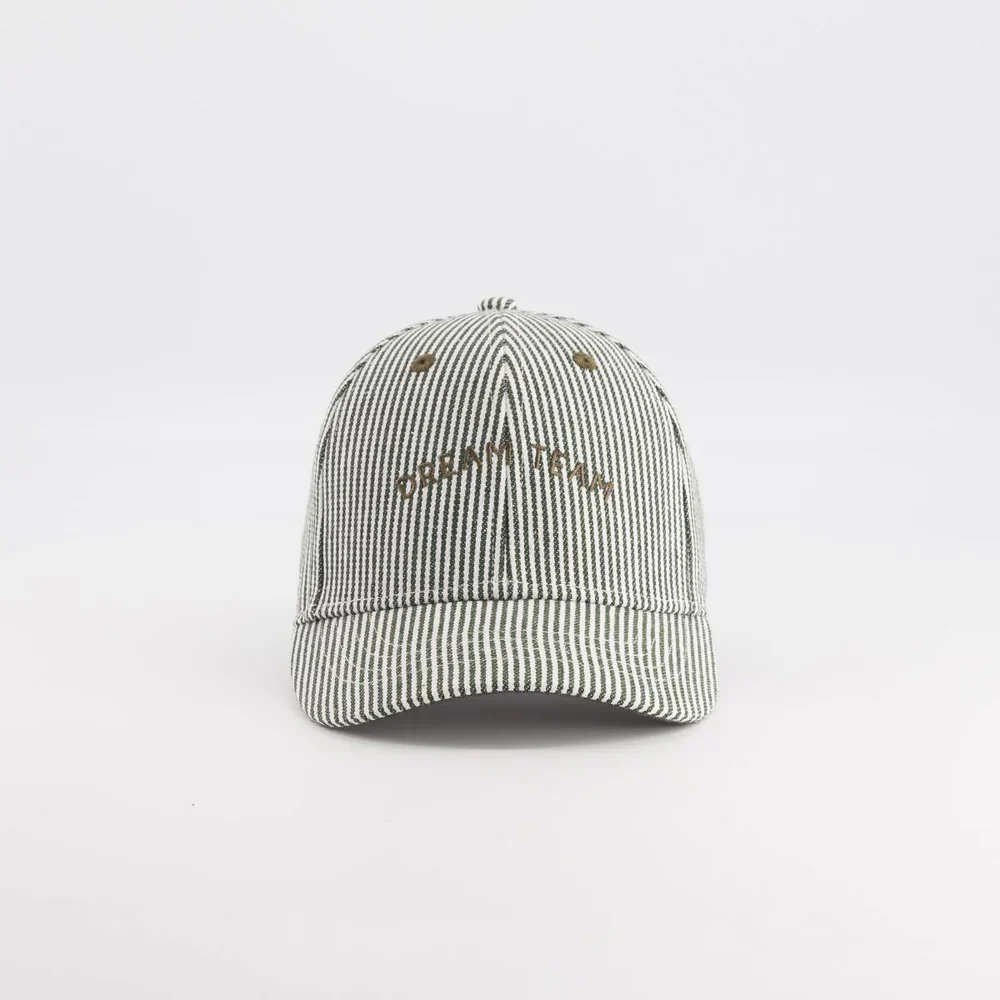 Chamaye Baseball Cap "Dream Team" Stripe Green | Kids & Adults
