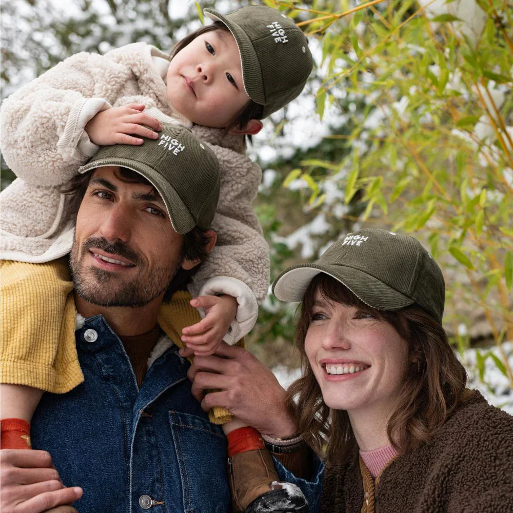 Chamaye Cap Velours "High Five" Kaki | Kids - Image 2