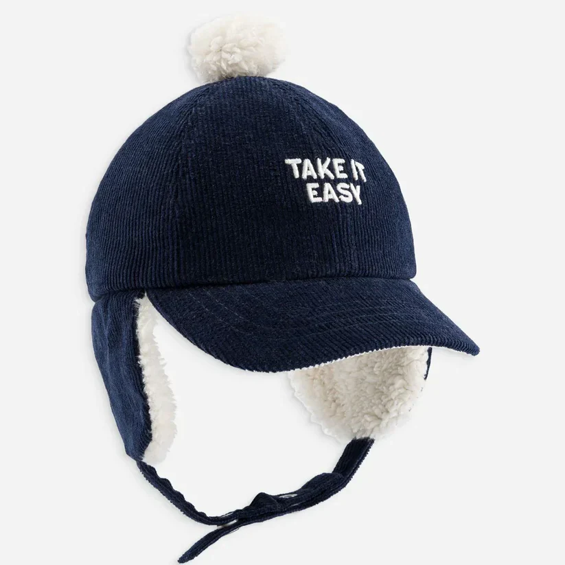 Chamaye Mütze mit Ohrenklappen “Take it Easy” | Blaumarine - Image 2