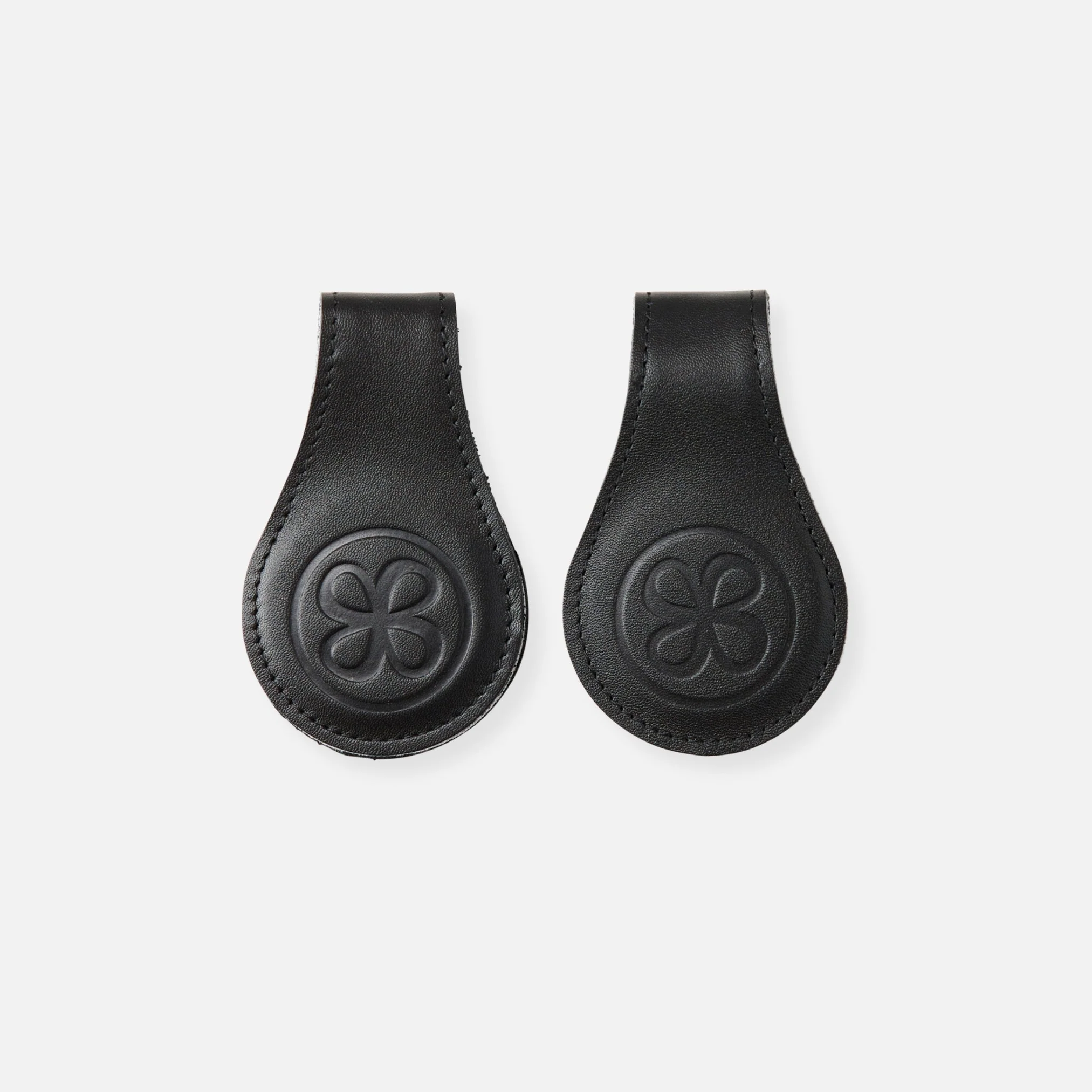 Cloby Magnetische Lederclips 2er-Set | Black