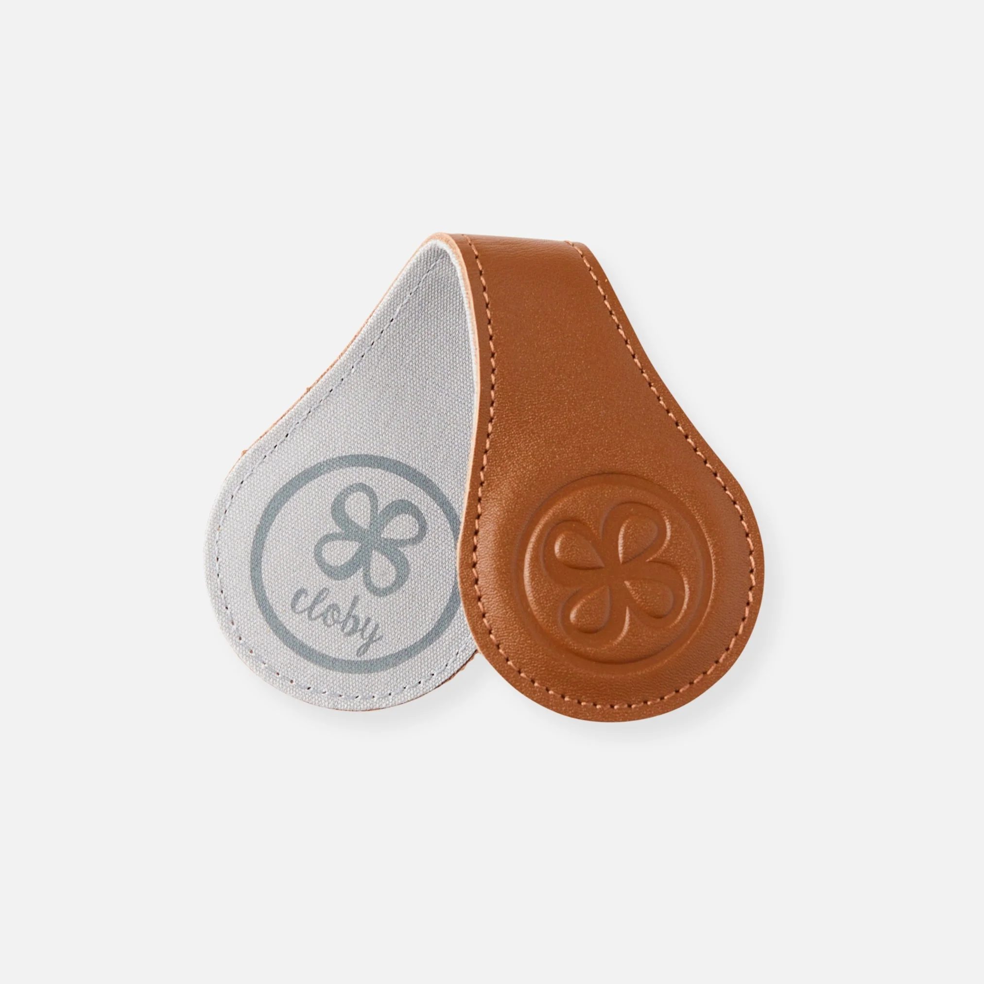 Cloby Magnetische Lederclips 2er-Set | Brown - Image 3