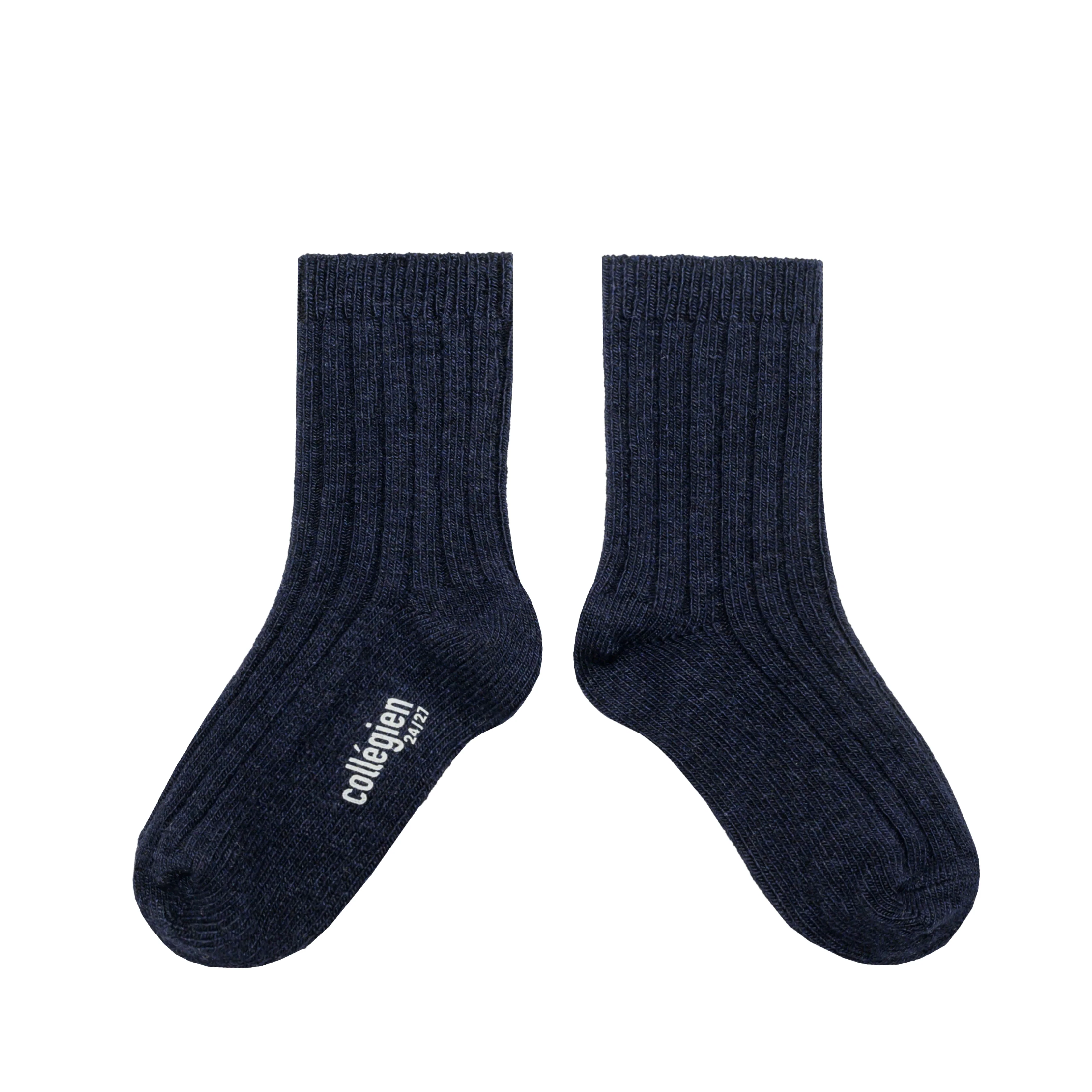 Collégien Chamois - Gerippte Socken aus Kaschmir und Merinowolle | Douce nuit