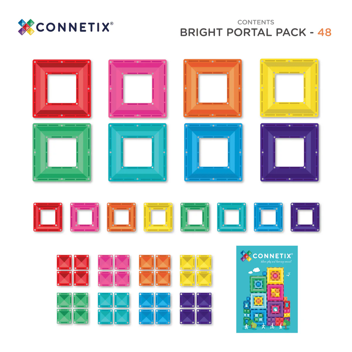 Connetix Magnetbausteine "Bright Portal Pack" 48-teilig - Image 7