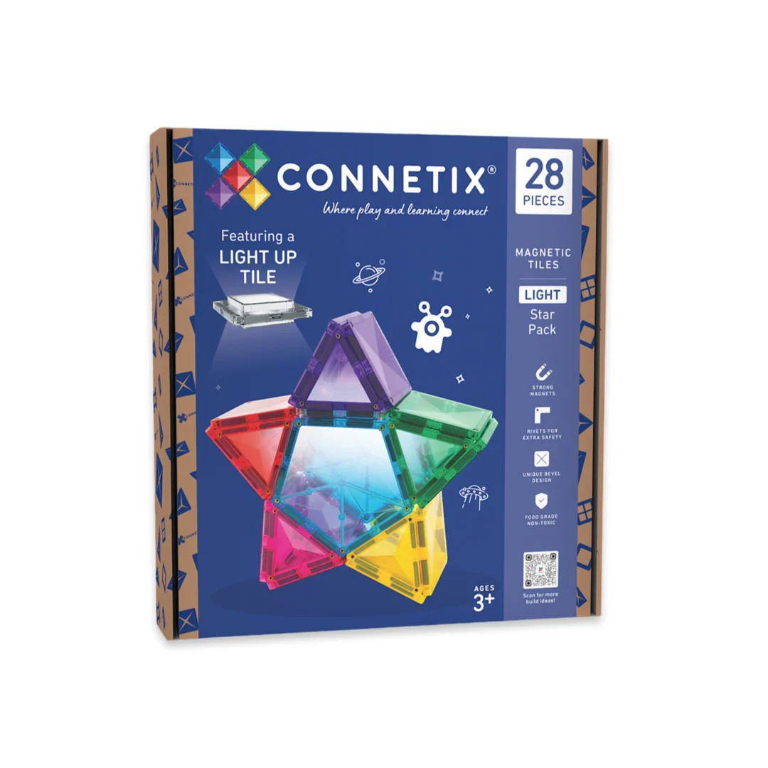 Connetix Magnetbausteine "Light Star Pack", 28-teilig