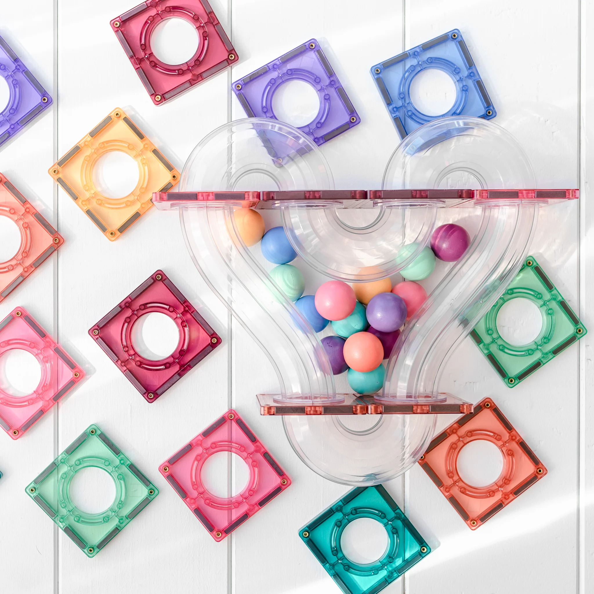 Connetix Magnetbausteine "Pastel Ball Run Pack" 106-teilig - Image 8