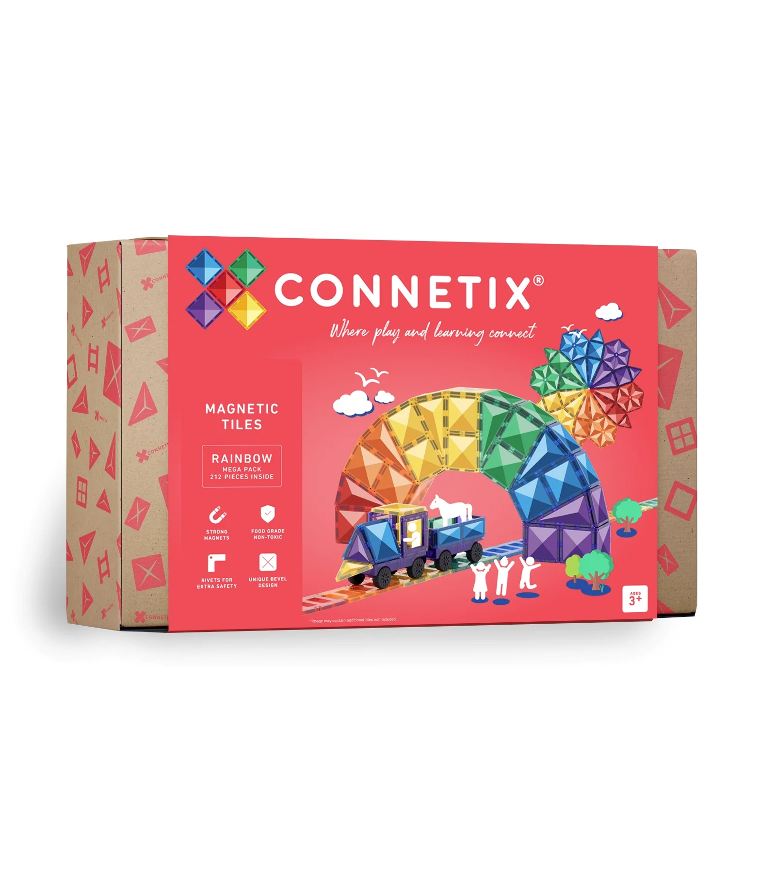 Connetix Magnetbausteine "Rainbow Mega Pack" 212-teilig