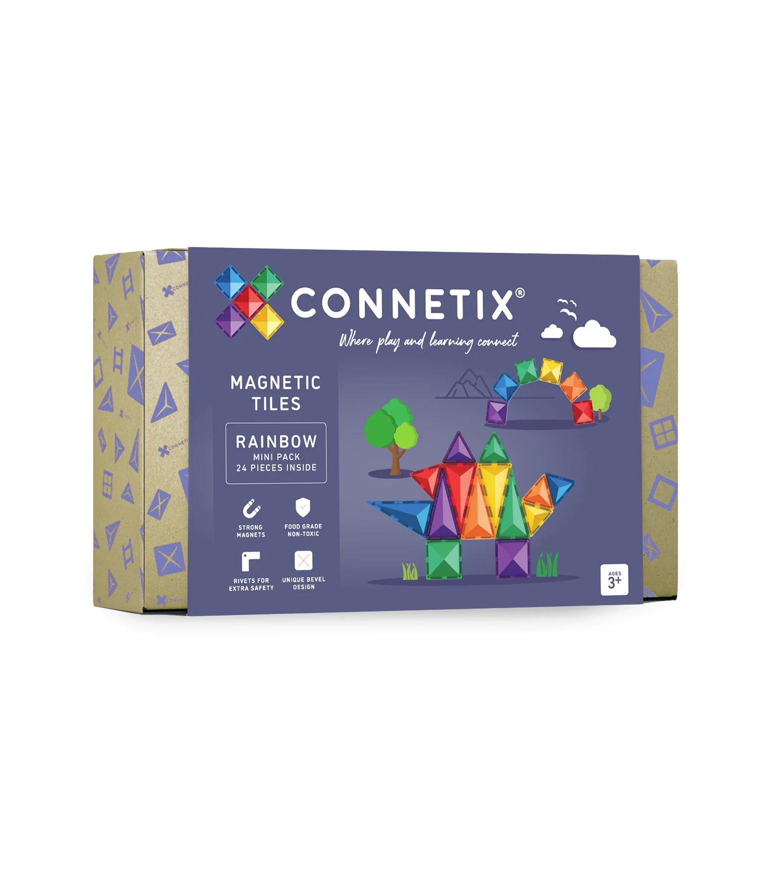 Connetix Magnetbausteine "Rainbow Mini Pack" 24-teilig