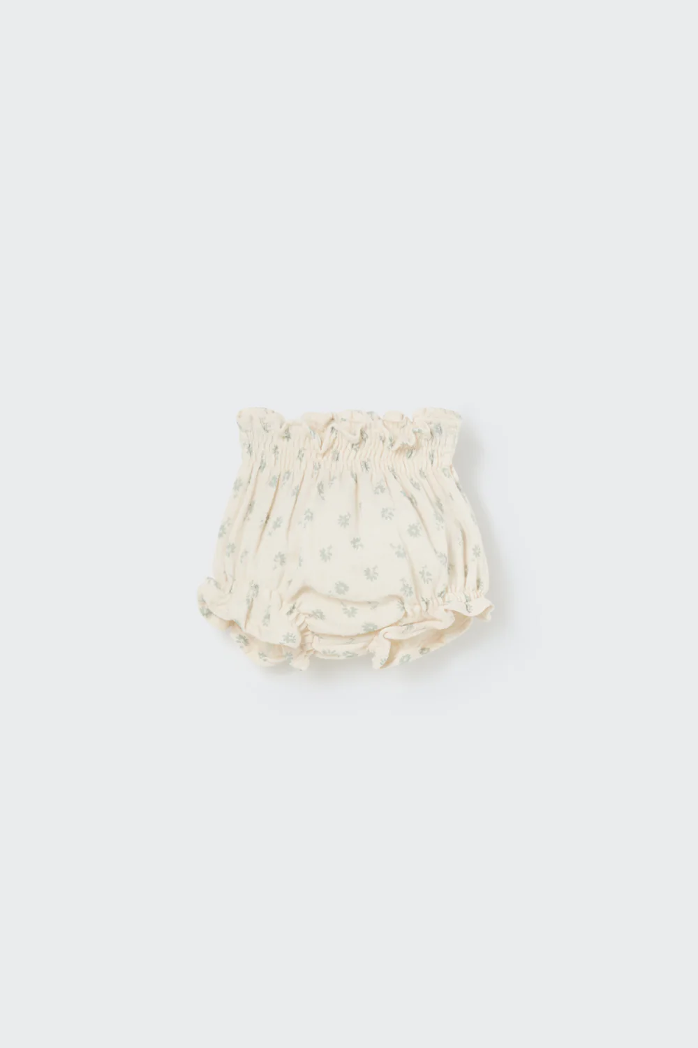 Cozmo Baby Muslin Shorts "Rut" Floral - Frosty-Green