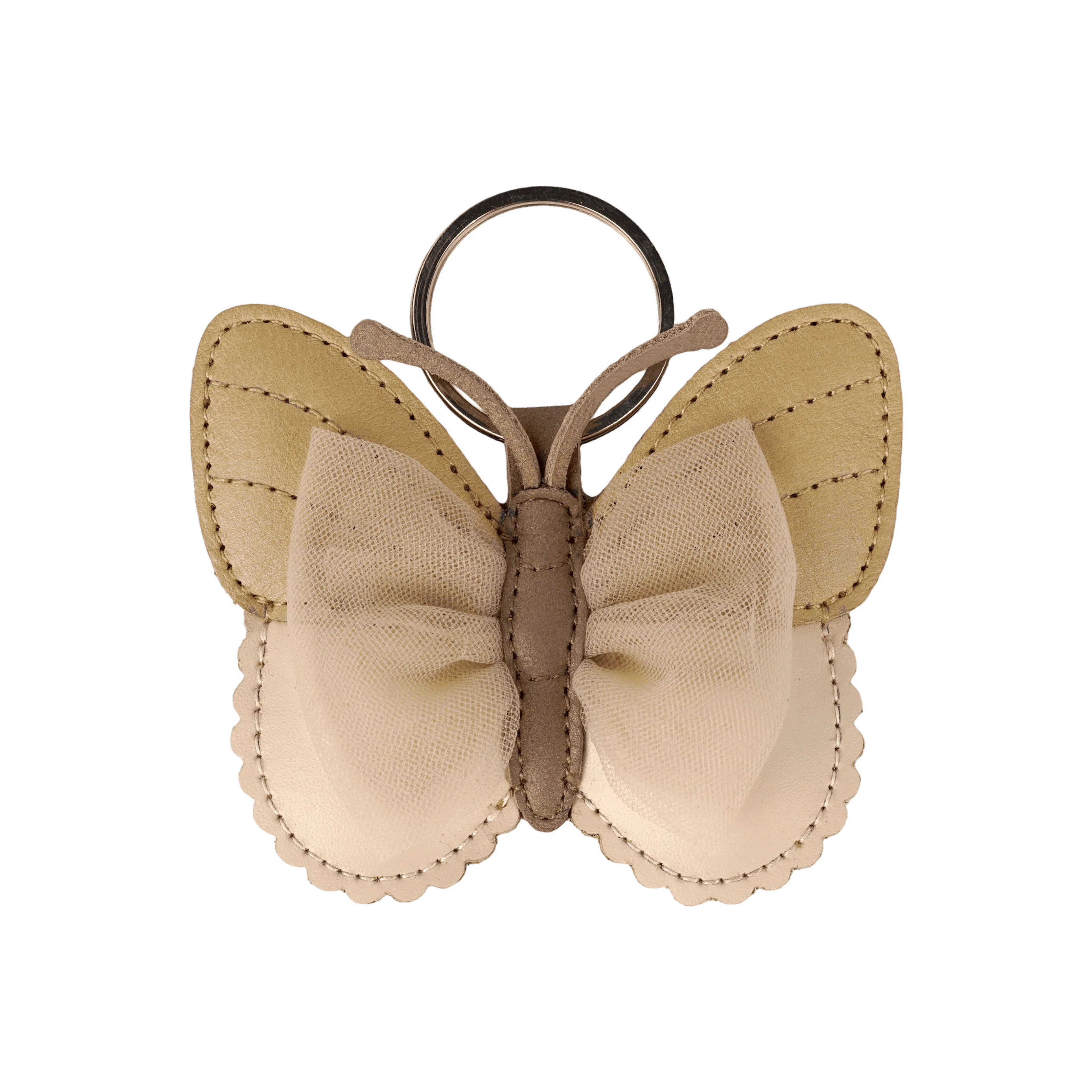Donsje Anhänger "Alja Vlinder“ – Gold Metallic Leather