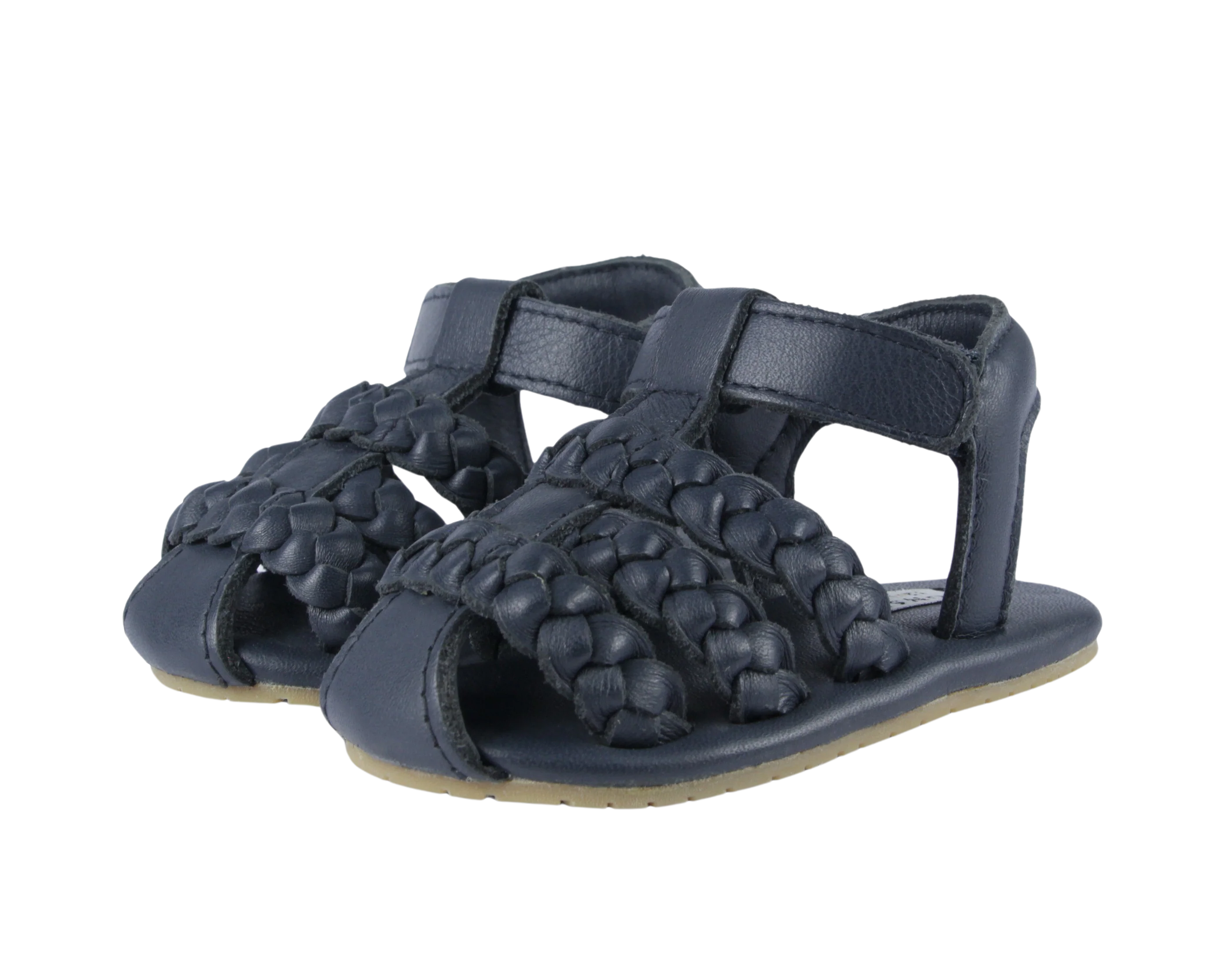 Donsje Baby Sandalen "Pam" Navy Leather - Image 3