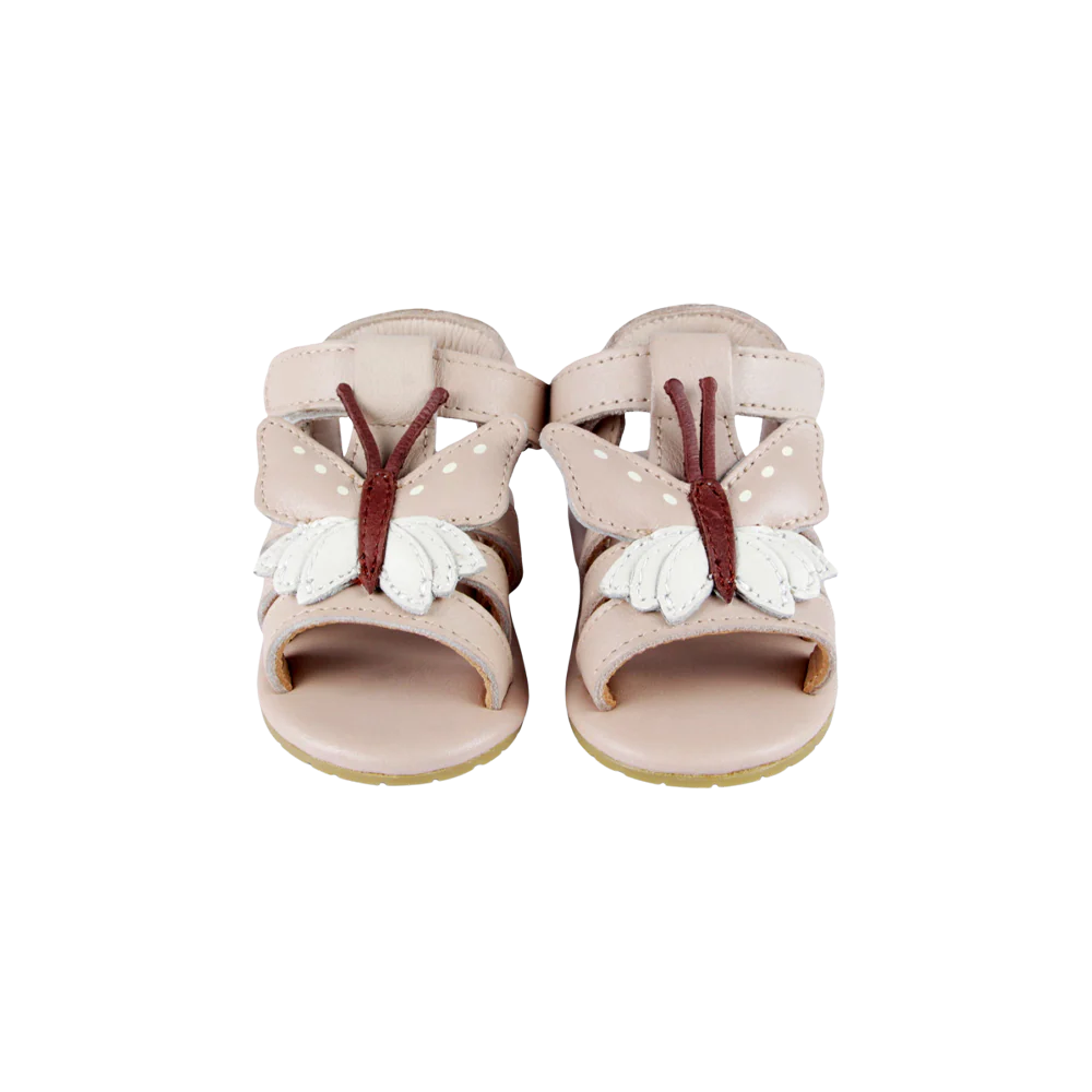 Donsje Baby Sandalen "Tuti Sky Butterfly" | Powder Metallic