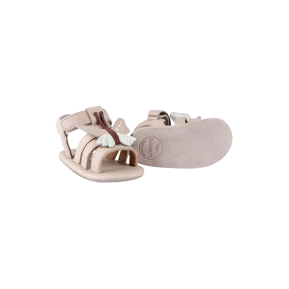 Donsje Baby Sandalen "Tuti Sky Butterfly" | Powder Metallic - Image 5