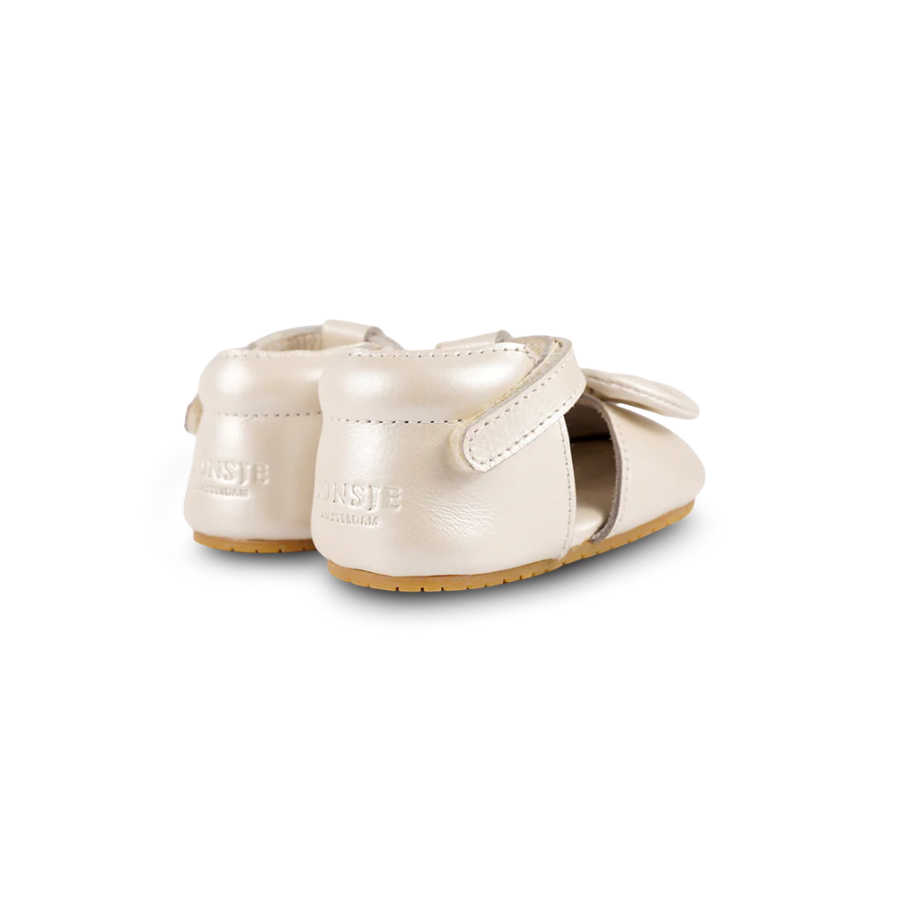 Donsje Babyschuh "Meau Metallic" | Off White - Image 3