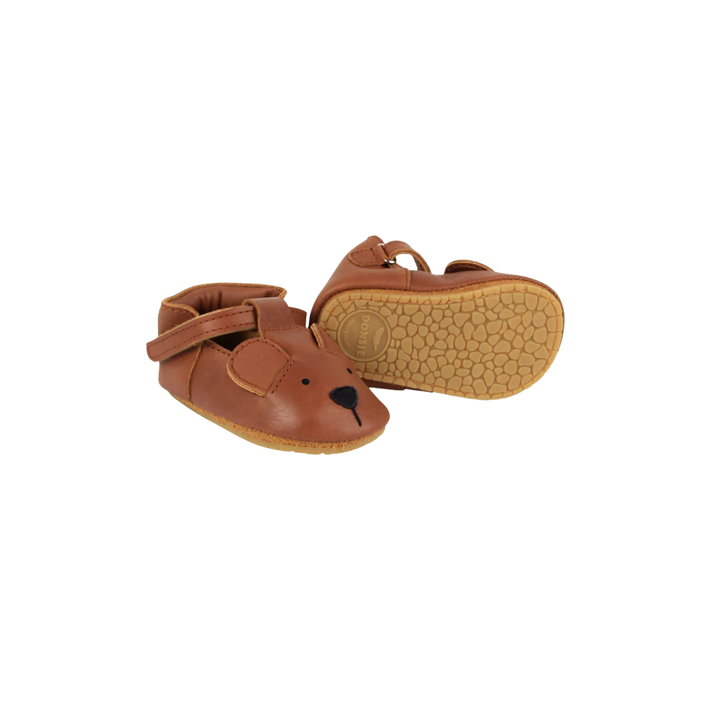 Donsje Babyschuh "Spark Bear" | Cognac Classic - Image 6