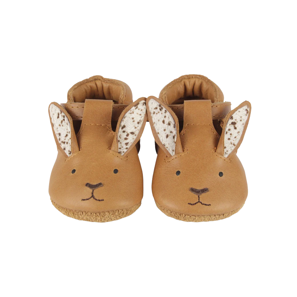 Donsje Babyschuhe "Spark Exclusive Hare" Camel Classic Leather