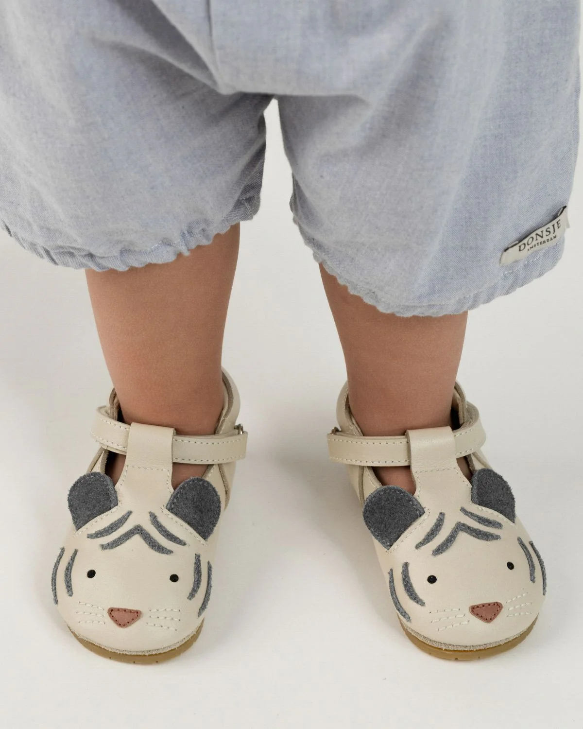 Donsje Babyschuh "Spark White Tiger" | Cream - Image 3