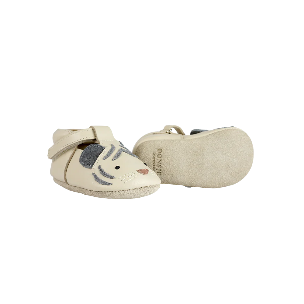 Donsje Babyschuh "Spark White Tiger" | Cream - Image 5