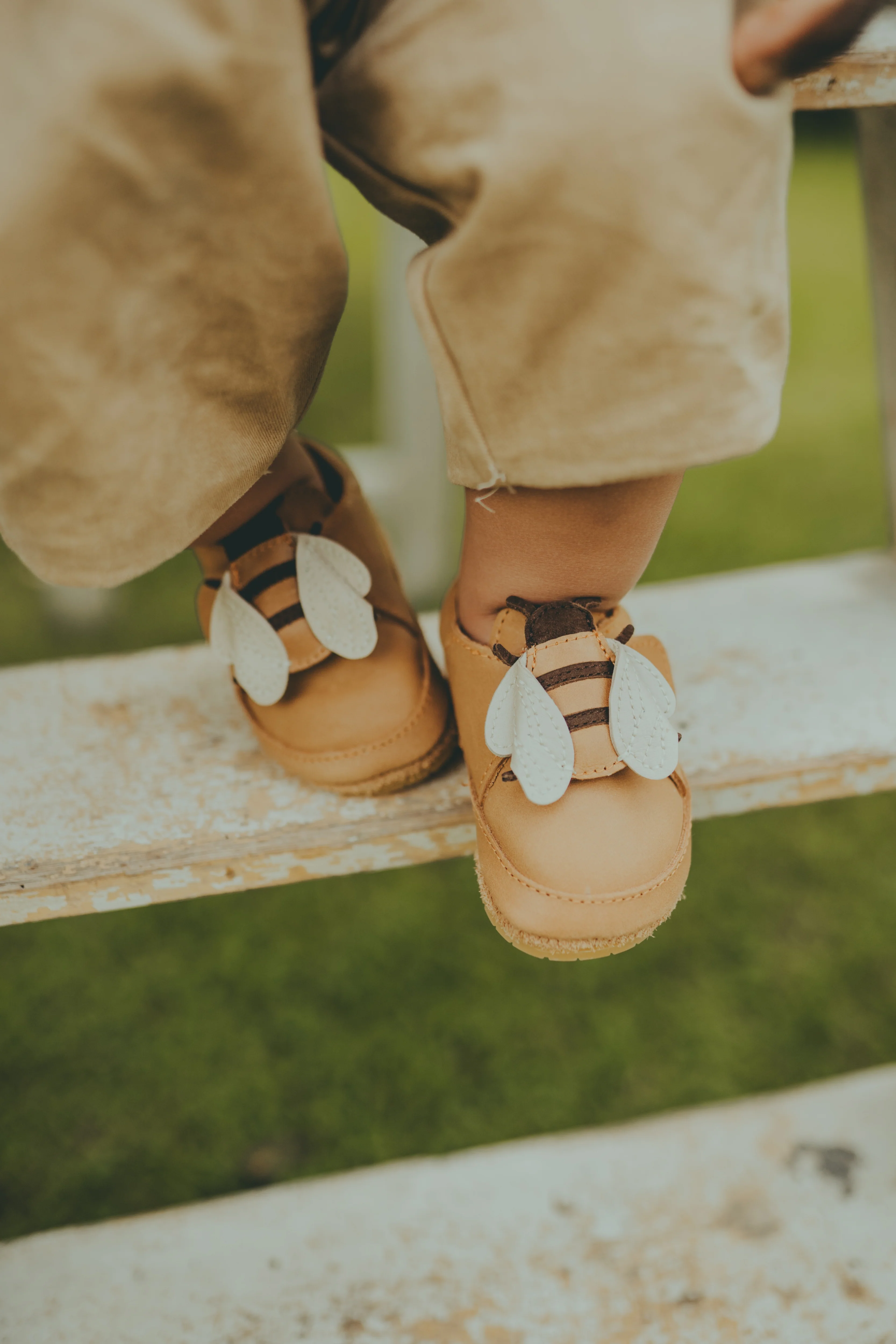 Donsje Babyschuhe "Niek Bee" Camel Classic Leather - Image 2