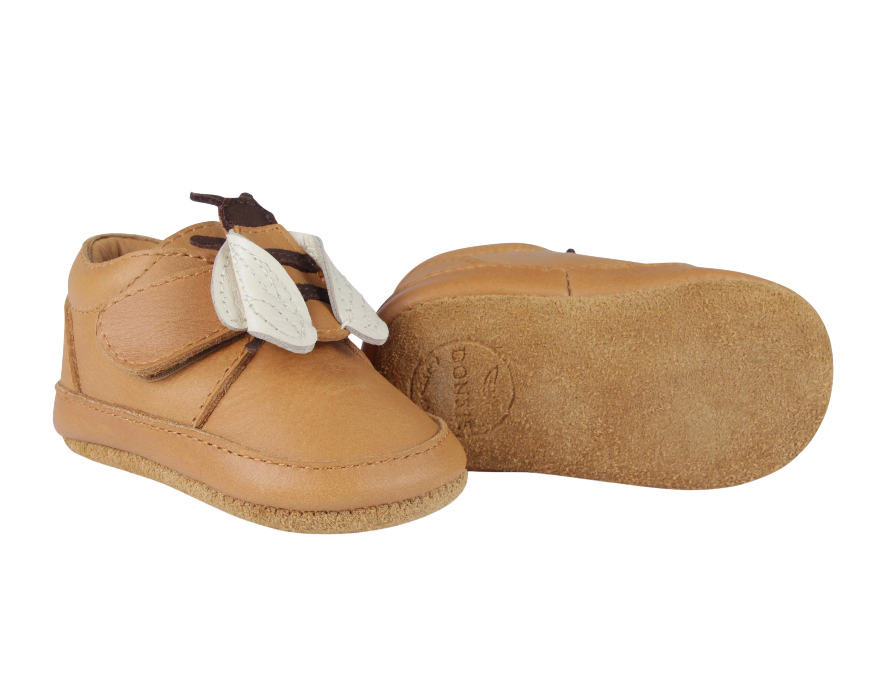 Donsje Babyschuhe "Niek Bee" Camel Classic Leather - Image 5