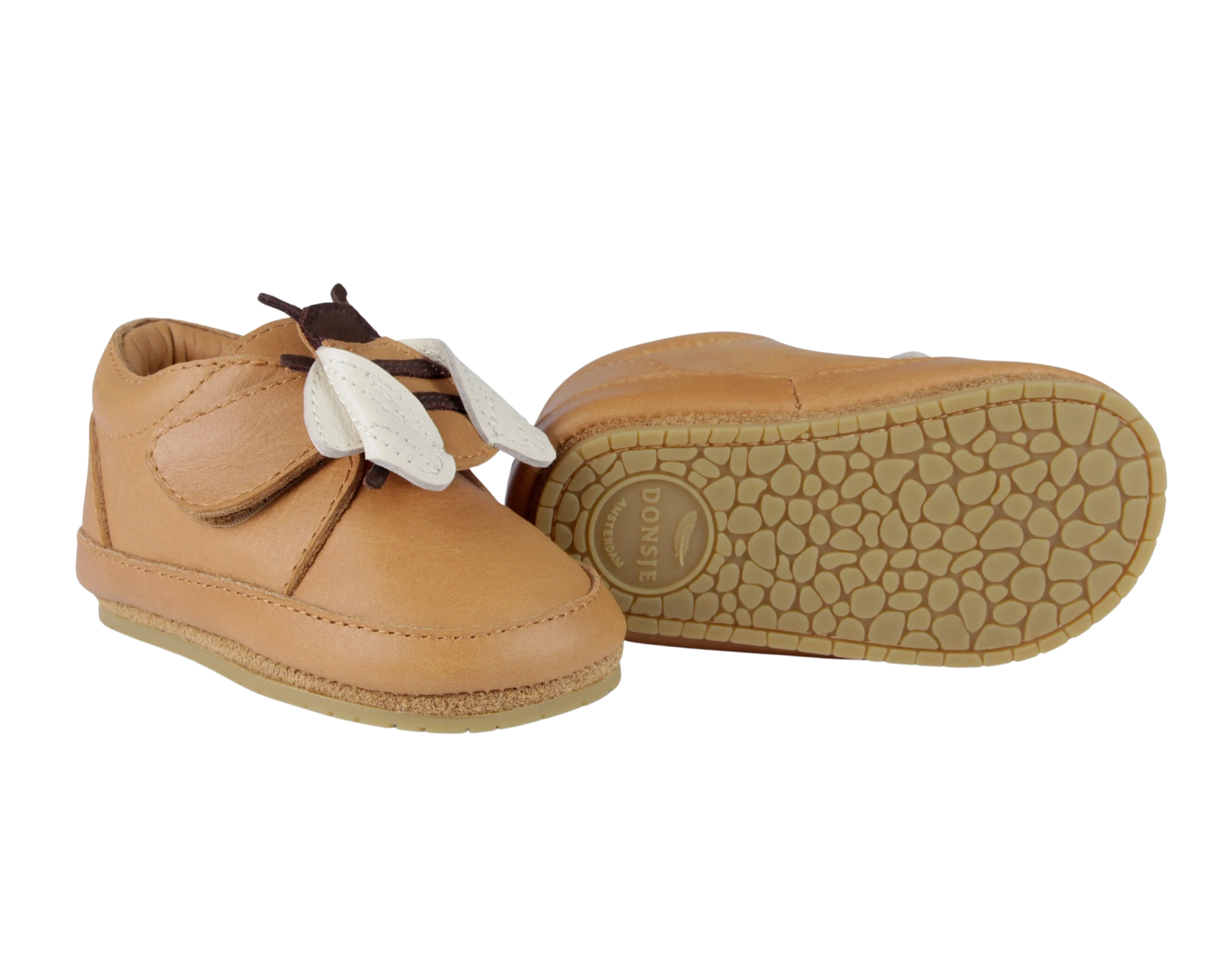 Donsje Babyschuhe "Niek Bee" Camel Classic Leather - Image 6