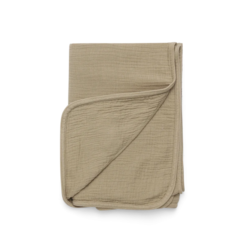 Donsje Decke "Ploekie Muslin Blanket XL" | Bear | Taupe - Image 6