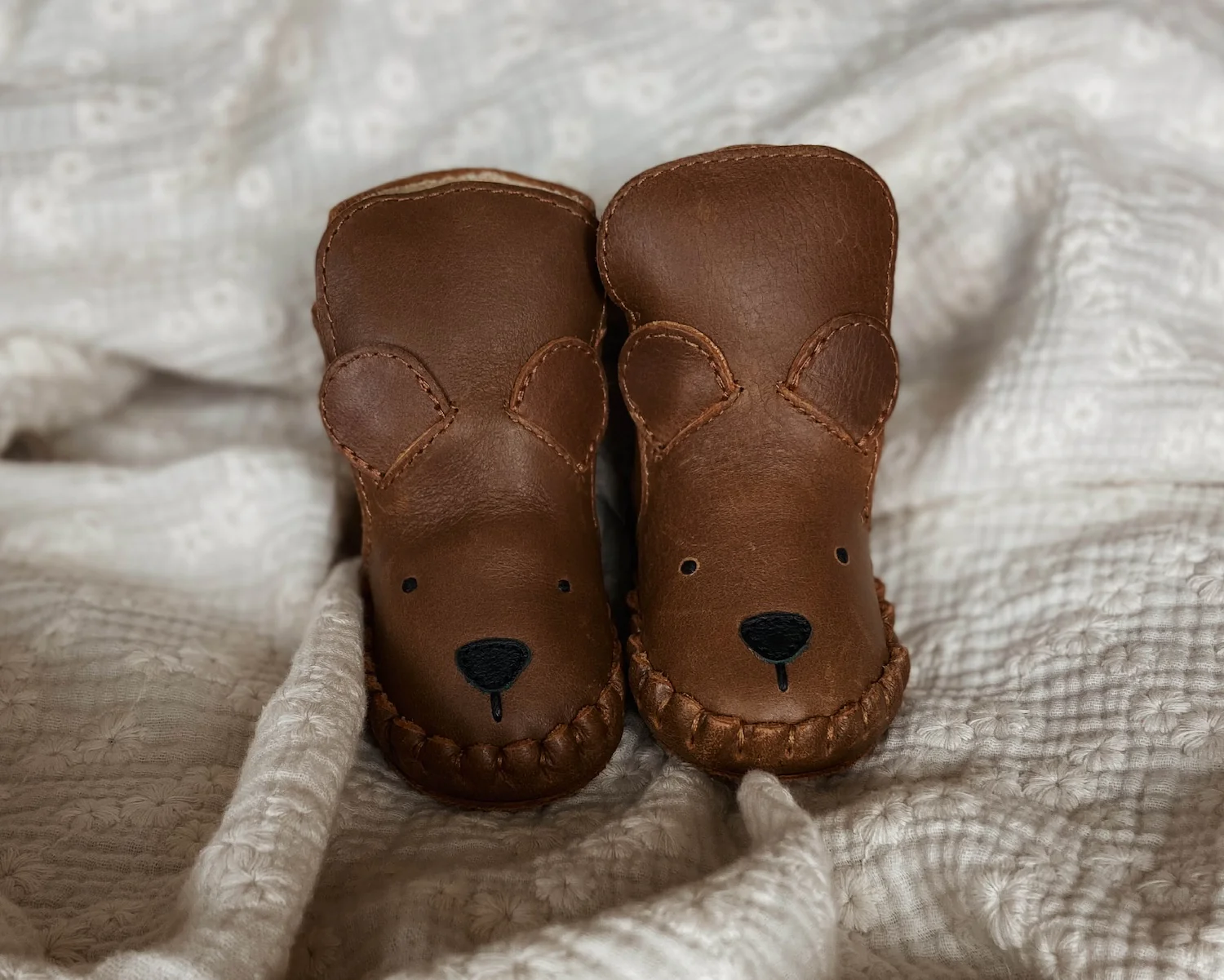 Donsje Kapi Classic Booties | Bear | Cognac Classic Leather - Image 2