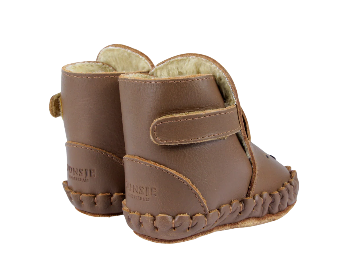 Donsje Kapi Classic Booties | Bear | Cognac Classic Leather - Image 4