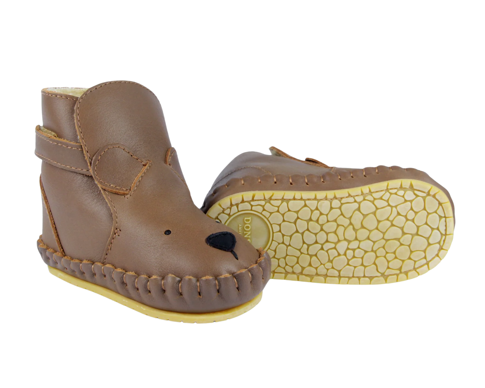 Donsje Kapi Classic Booties | Bear | Cognac Classic Leather - Image 6