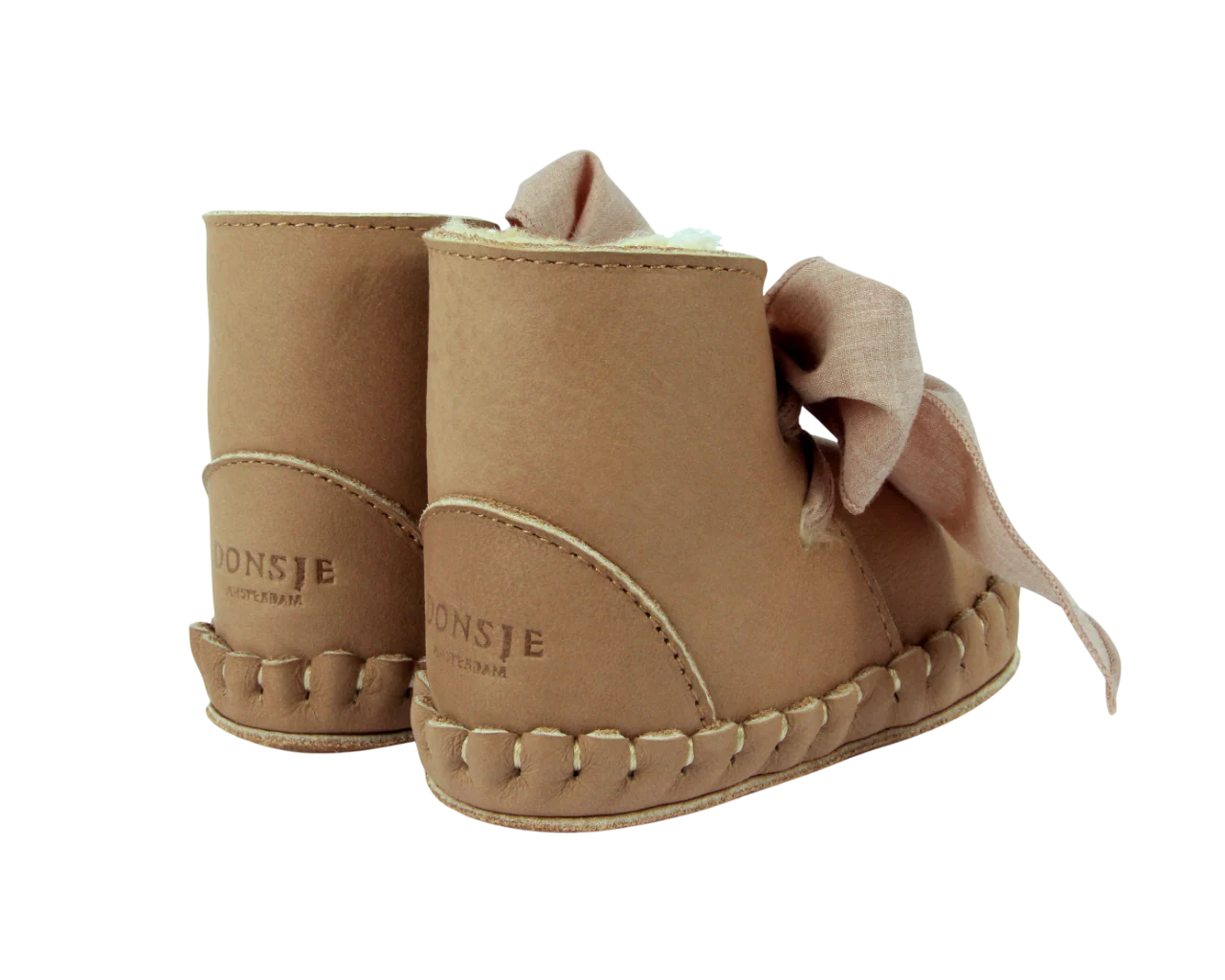 Donsje Pina Organza Booties | Truffle Nubuck - Image 3