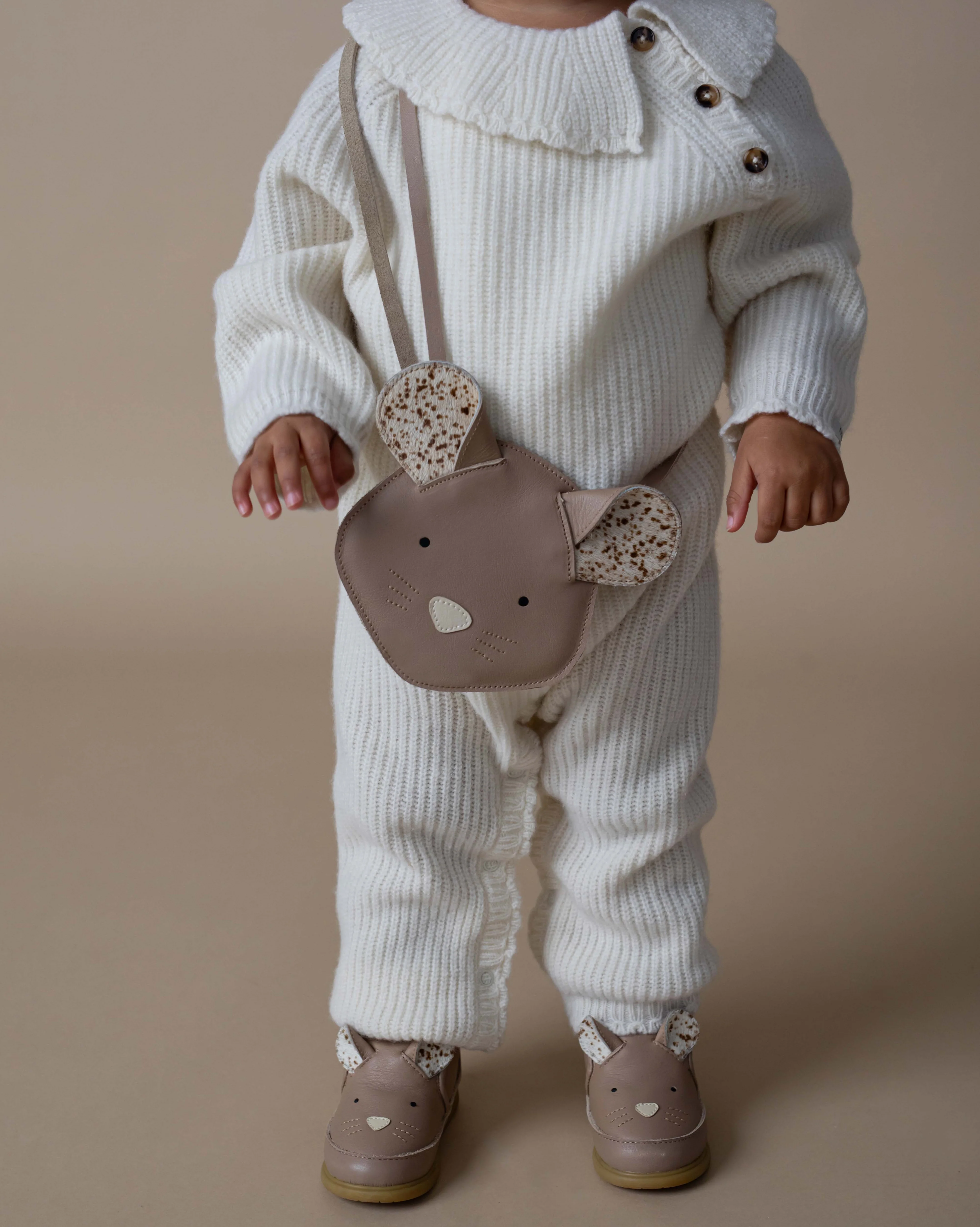 Donsje Umhängetasche "Britta" | Mouse | Praline Leather - Image 2
