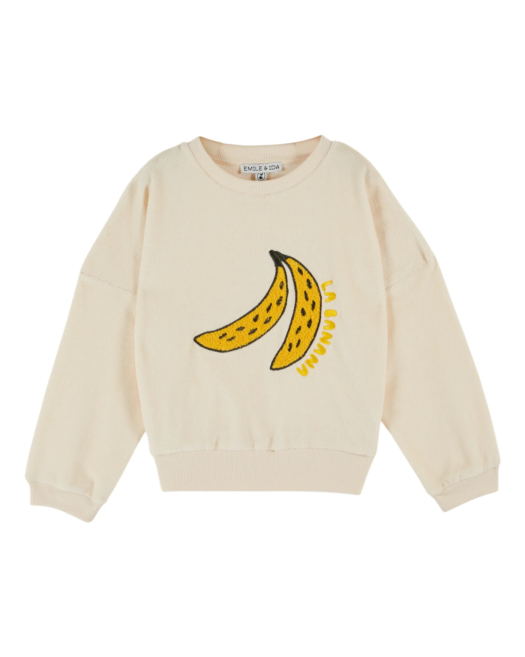 Emile & Ida Sweatshirt "Brode Banane" | Creme