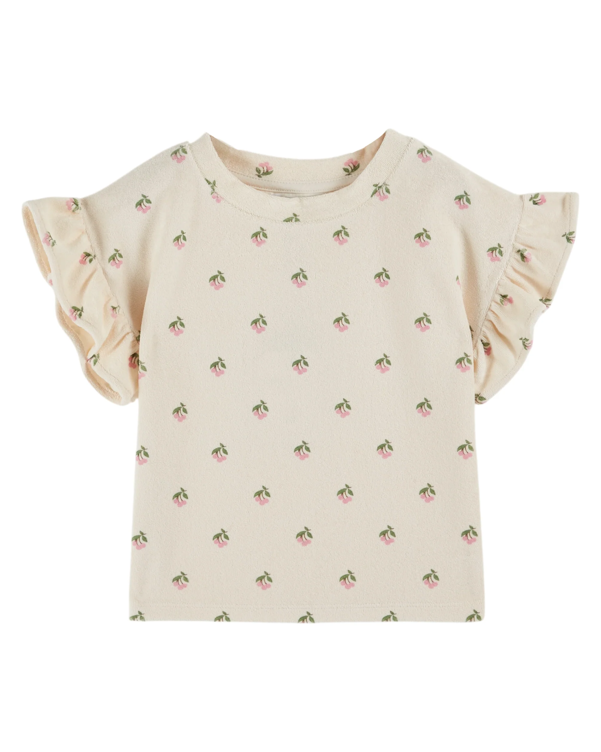 Emile & Ida T-Shirt "Eponge Imprime" All Over | Cerisette Creme