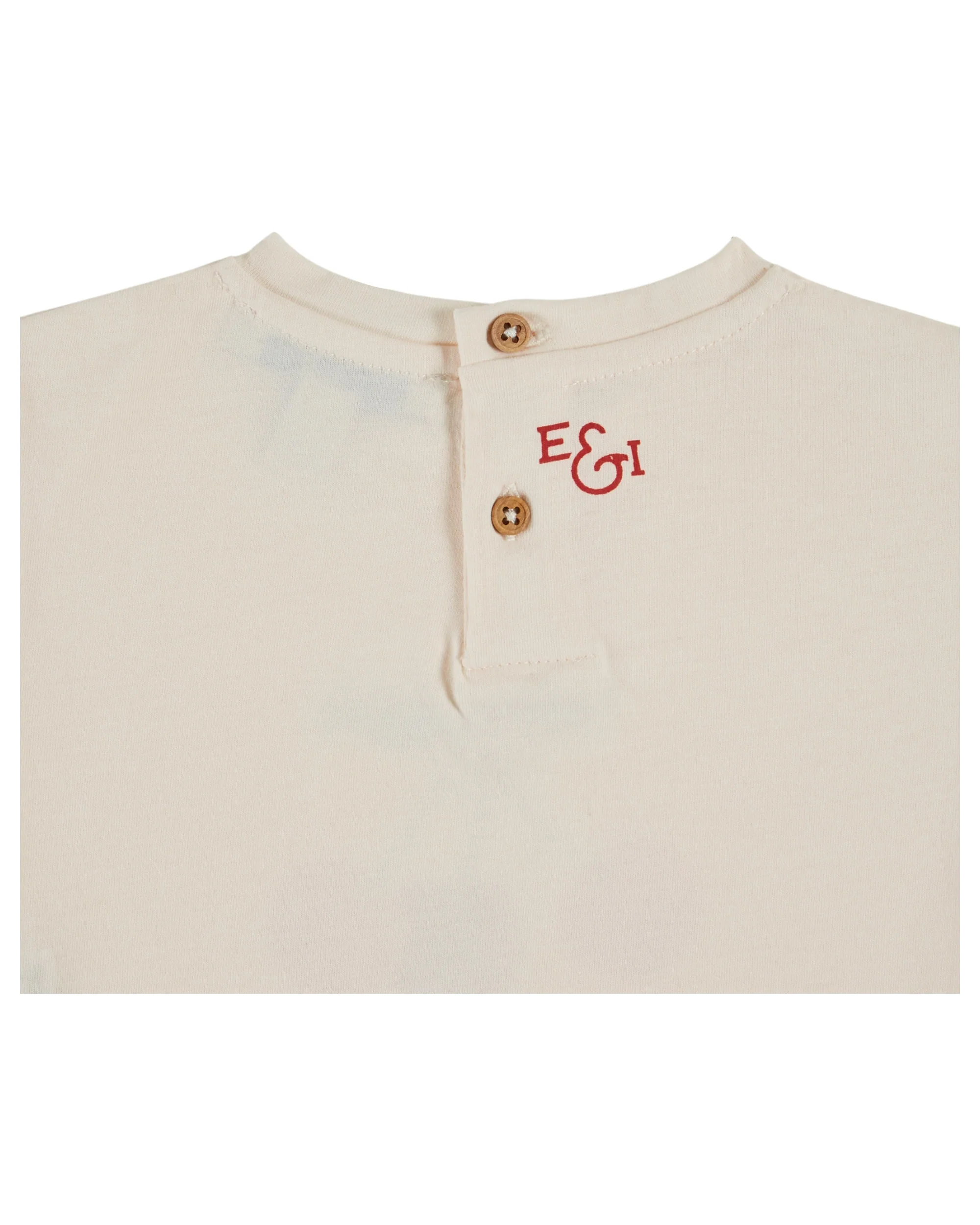 Emile & Ida T-Shirt "Imprime" | Creme - Image 3