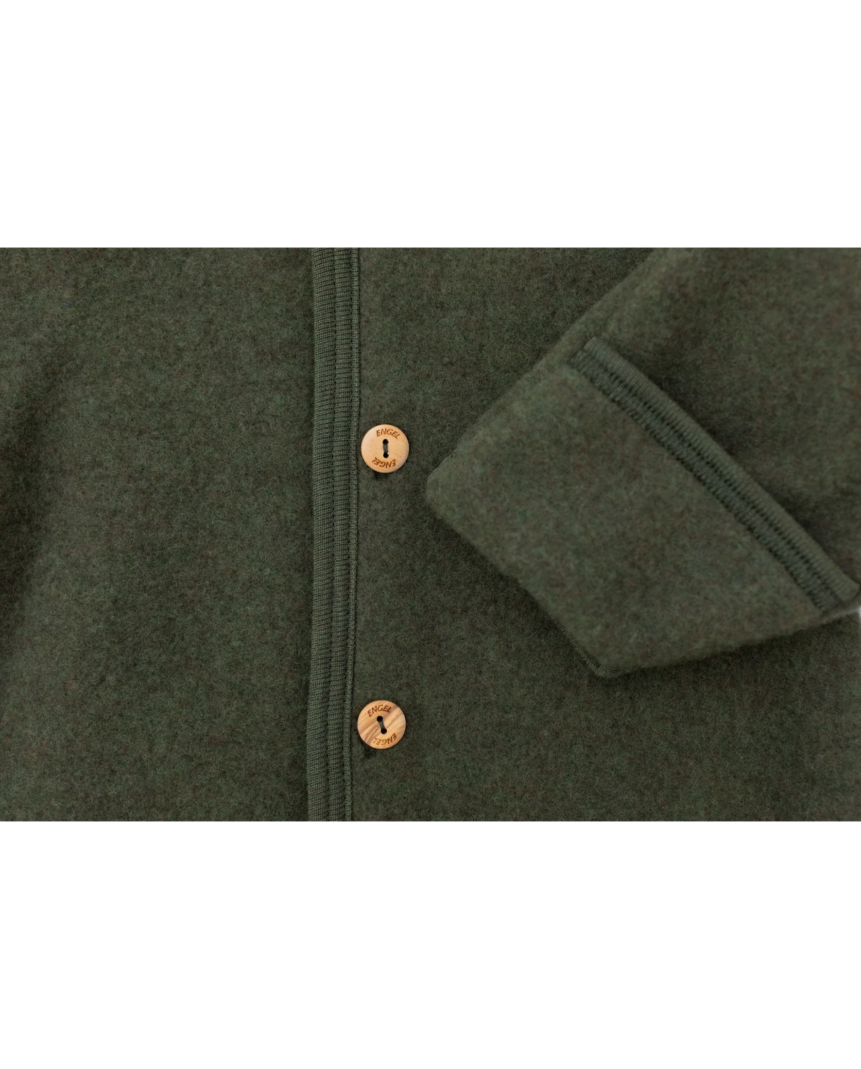 Engel Wollfleece Overall mit Kapuze | Schilf Melange - Image 2